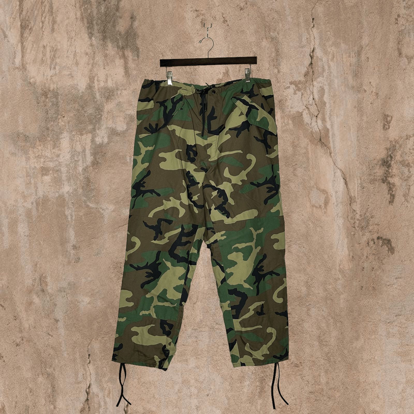 Vintage Nylon Military Camo Pants Baggy Fit Water Resistant Woodland Size US 36 / EU 52 - 3 Thumbnail