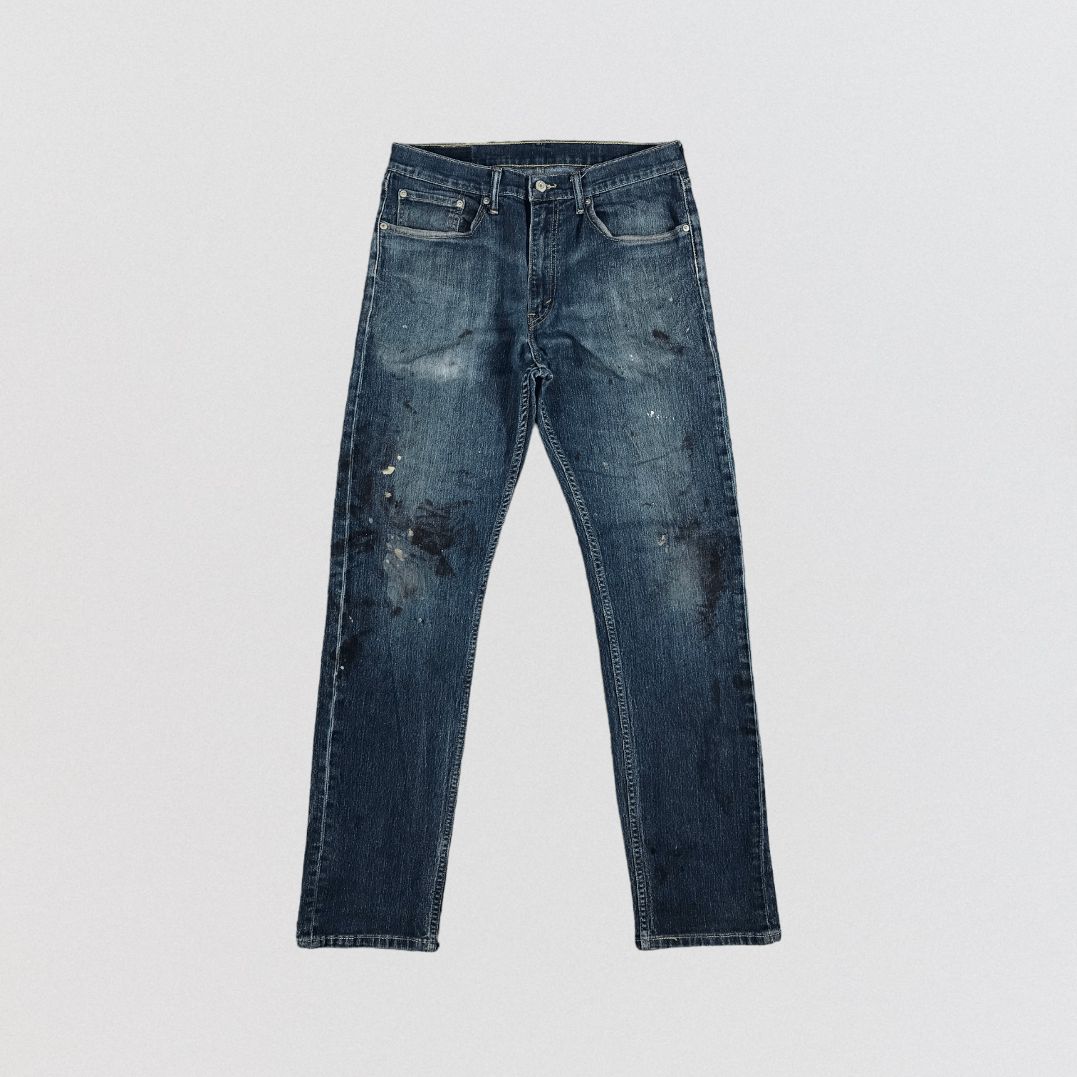 image of Blue Wash Levis 505 Jeans-Jm2468, Men's (Size 33)