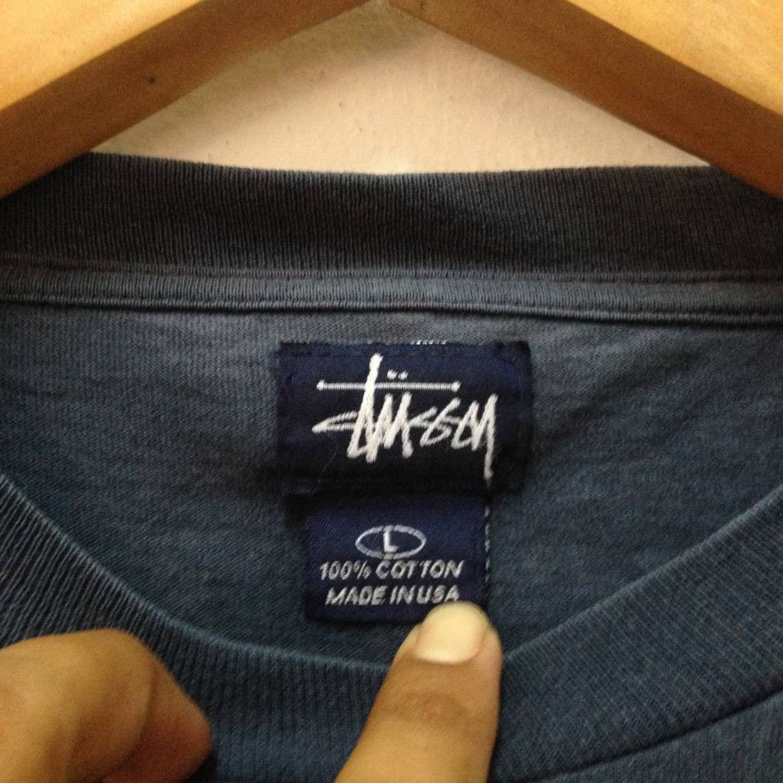 Stussy Vtg Rare 90s Stussy Shirt Skate Rap Hiphop Shirt 1 Pocket Size US L / EU 52-54 / 3 - 3 Thumbnail