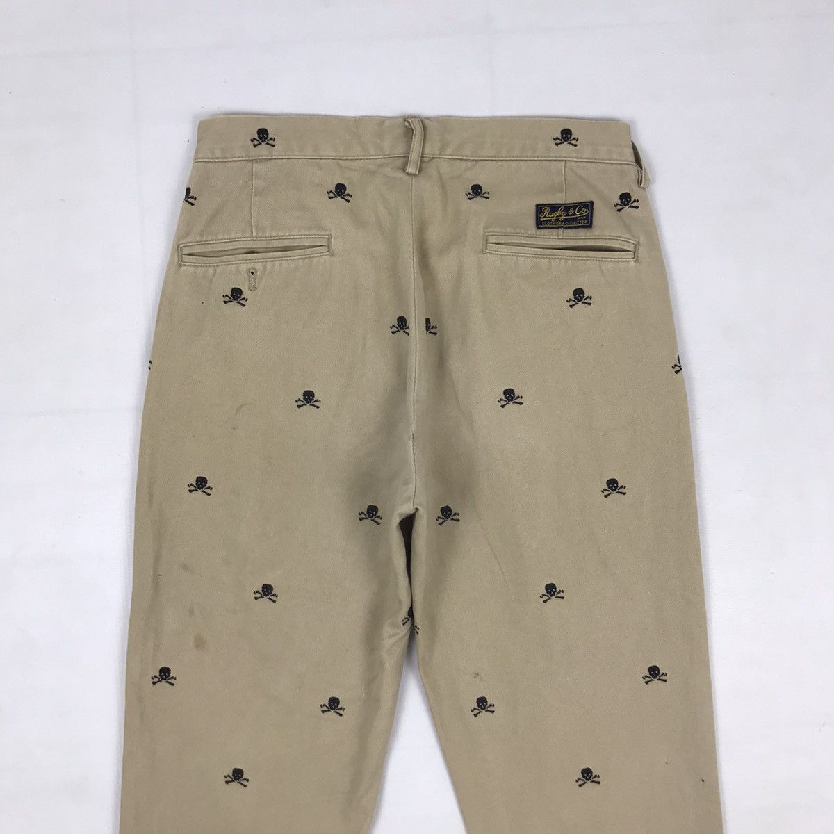 Polo Ralph Lauren × Ralph Lauren × Vintage Vintage Polo Ralph Lauren Rugby Skull Pants Size US 29 - 5 Thumbnail