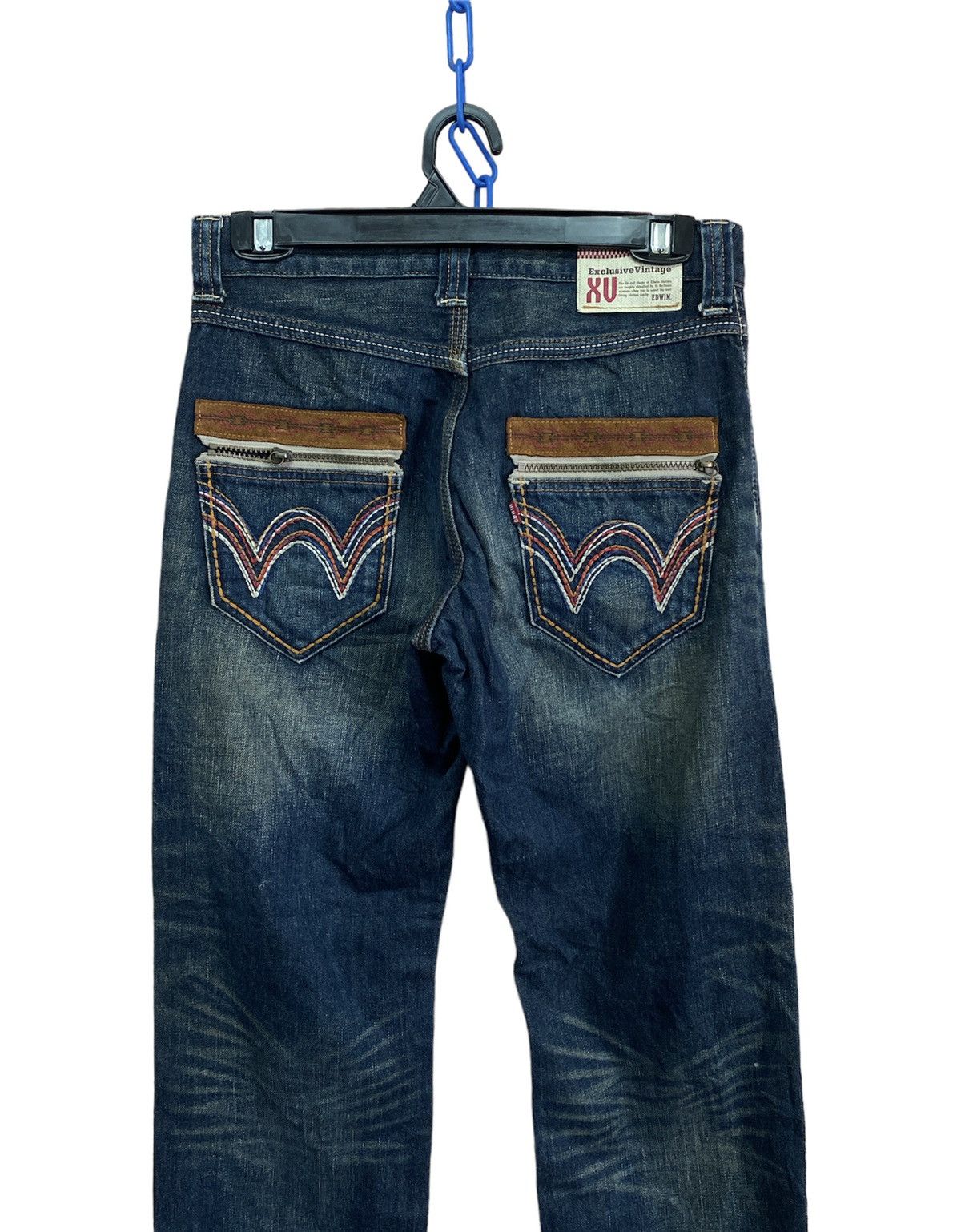 Edwin × Japanese Brand Japan Edwin Exclusive Vintage Stitches Pocket Handmade Size US 29 - 2 Thumbnail