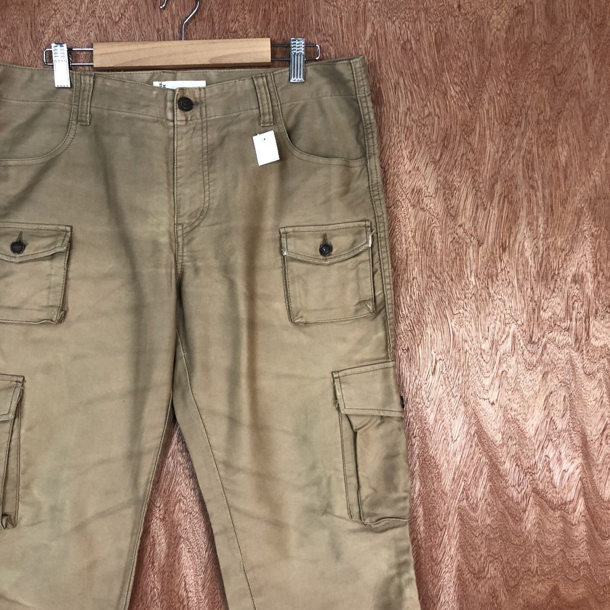 Global Work DLL Global Work Brown Multipocket Cargo Pants #1648 Size US 34 / EU 50 - 4 Thumbnail