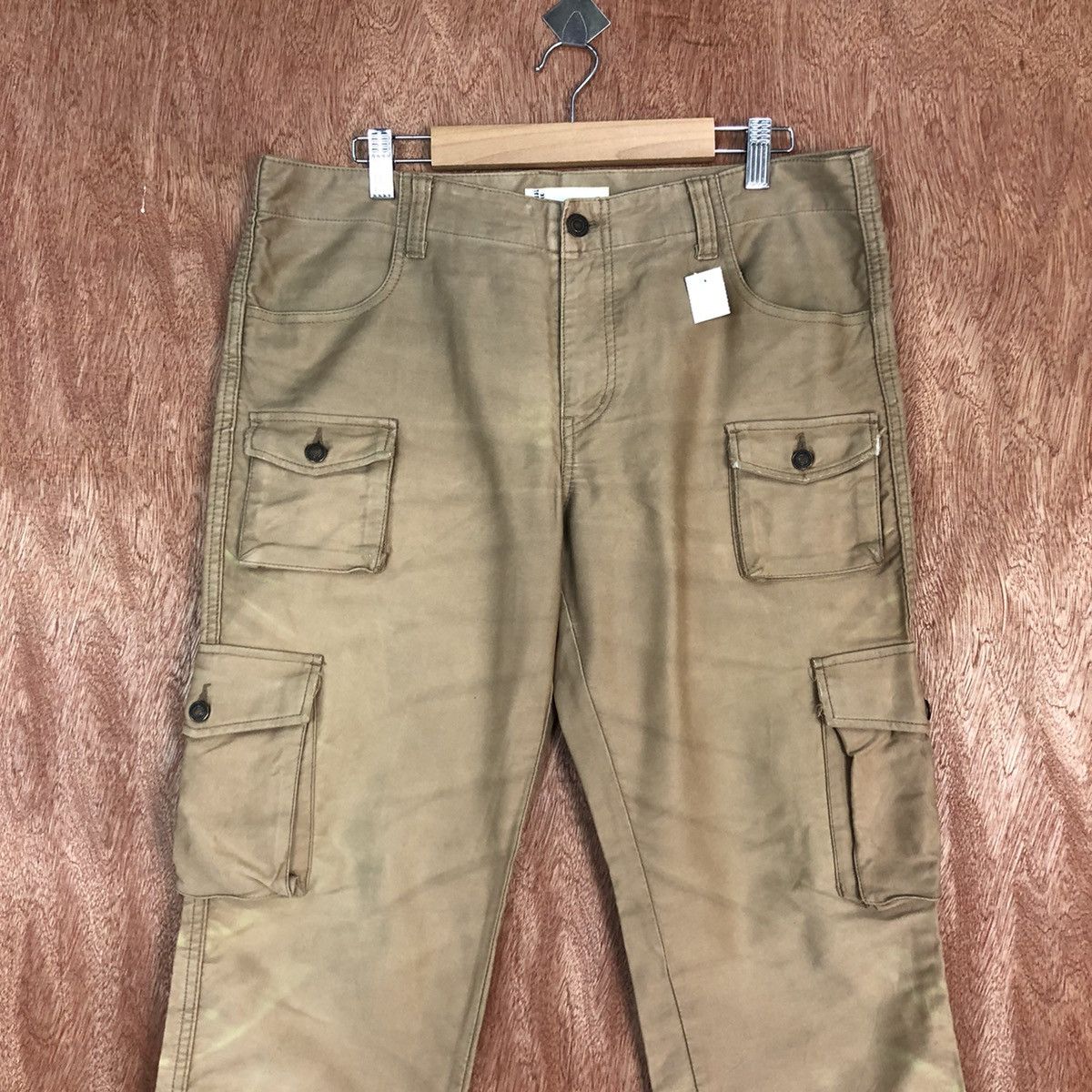 Global Work DLL Global Work Brown Multipocket Cargo Pants #1648 Size US 34 / EU 50 - 2 Thumbnail