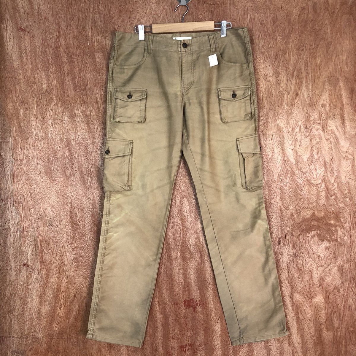 Global Work DLL Global Work Brown Multipocket Cargo Pants #1648 Size US 34 / EU 50 - 1 Thumbnail
