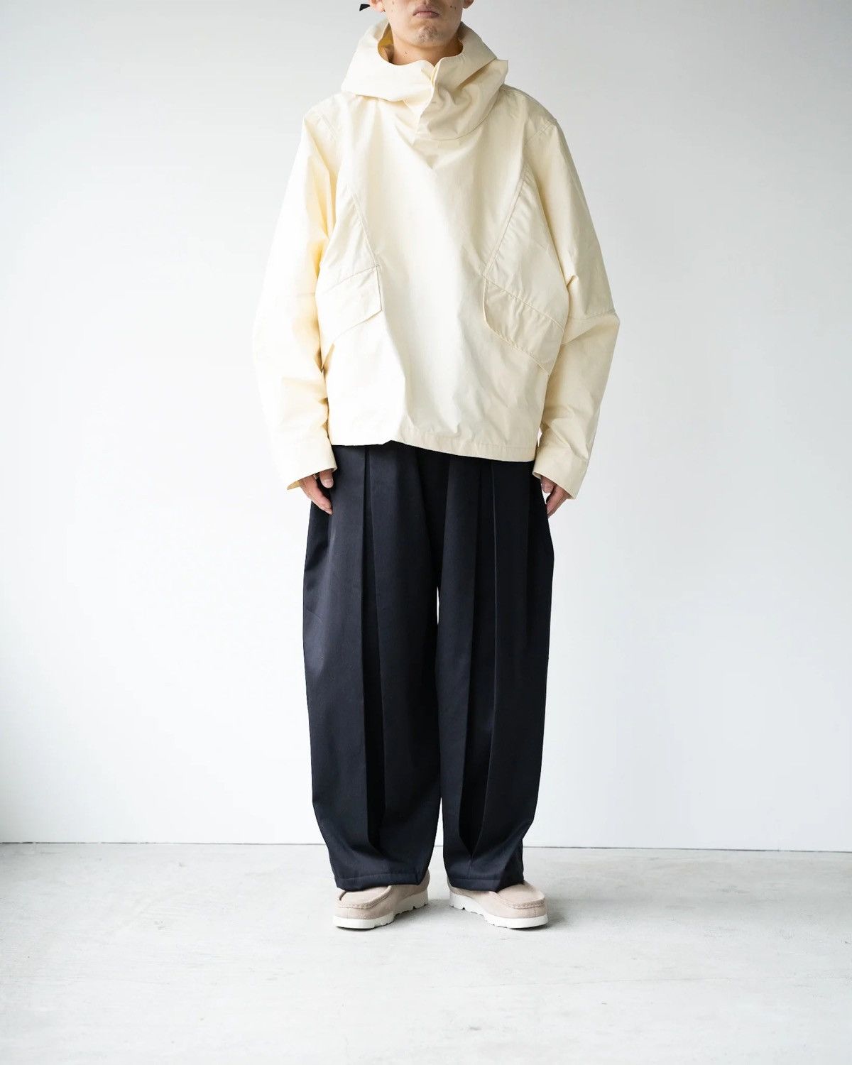 Japanese Brand × Other SAGE NATION BOX PLEAT TROUSER - NAVY M | Grailed