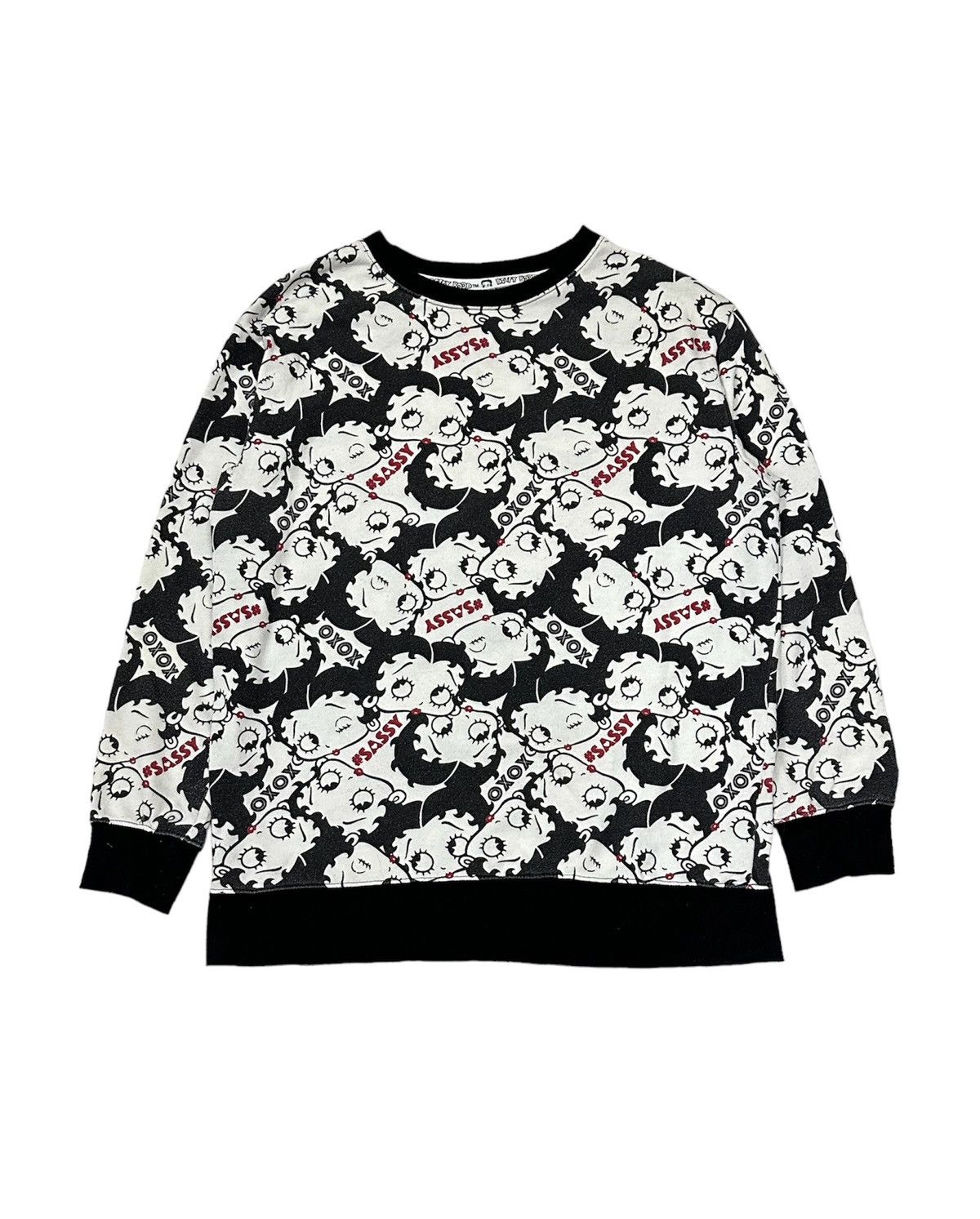 Cartoon Network Vintage Virgirl x Betty Boop Overprint Sweatshirts Size US L / EU 52-54 / 3 - 1 Thumbnail