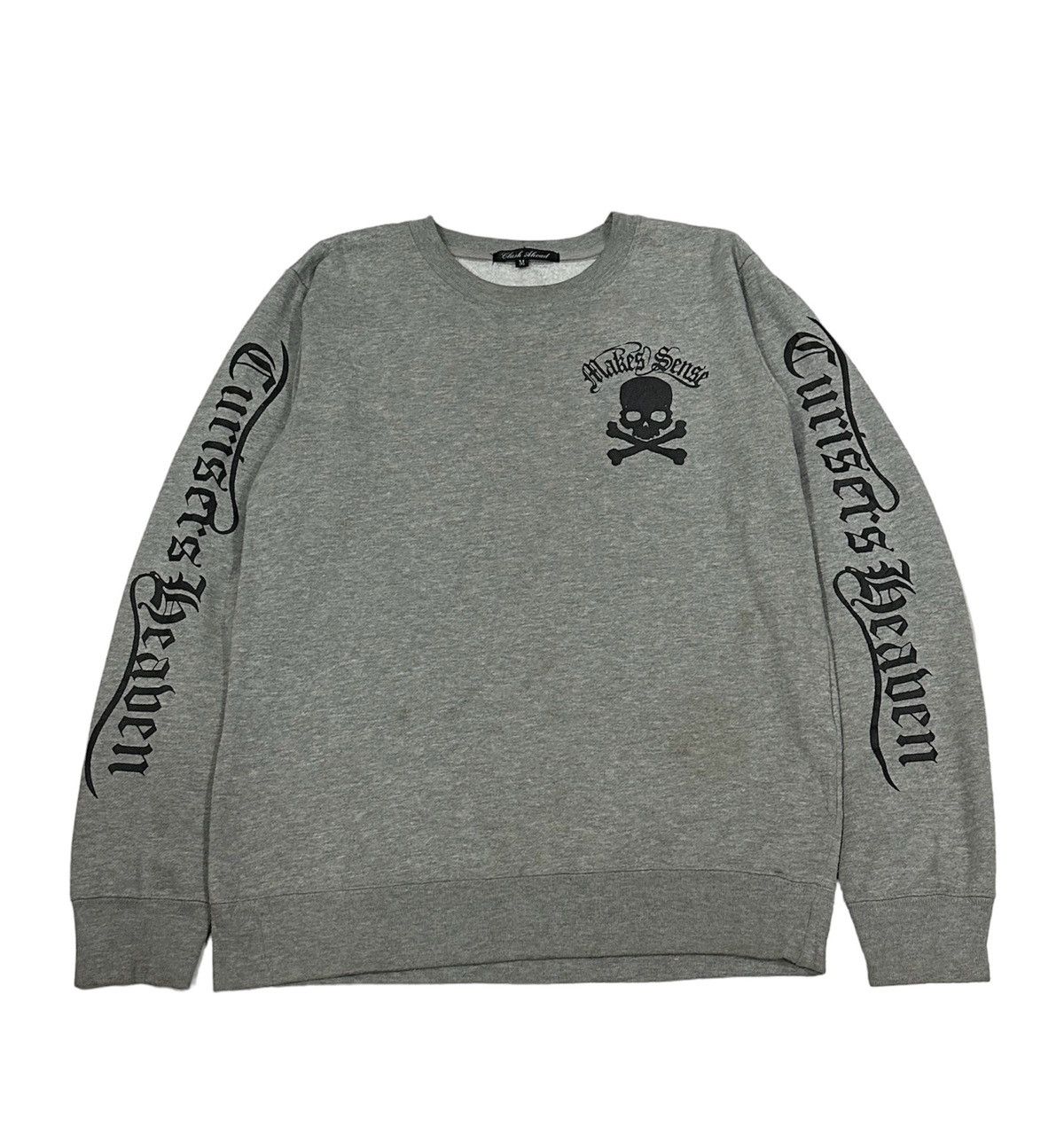 image of Seditionaries x Skulls Skates Skull Sweatshirts in Grey, Men's (Size Medium)