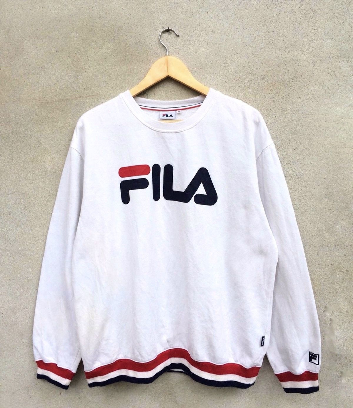 Fila Vintage Fila Big Logo Sweatshirt Size US XL / EU 56 / 4 - 1 Thumbnail