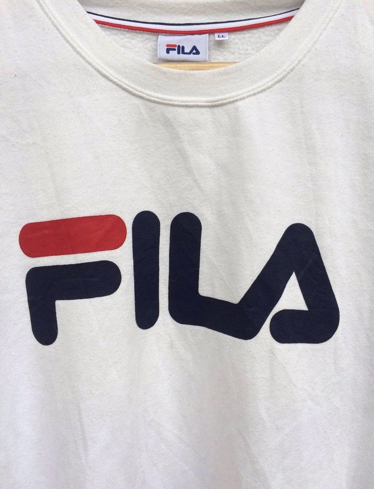Fila Vintage Fila Big Logo Sweatshirt Size US XL / EU 56 / 4 - 3 Thumbnail
