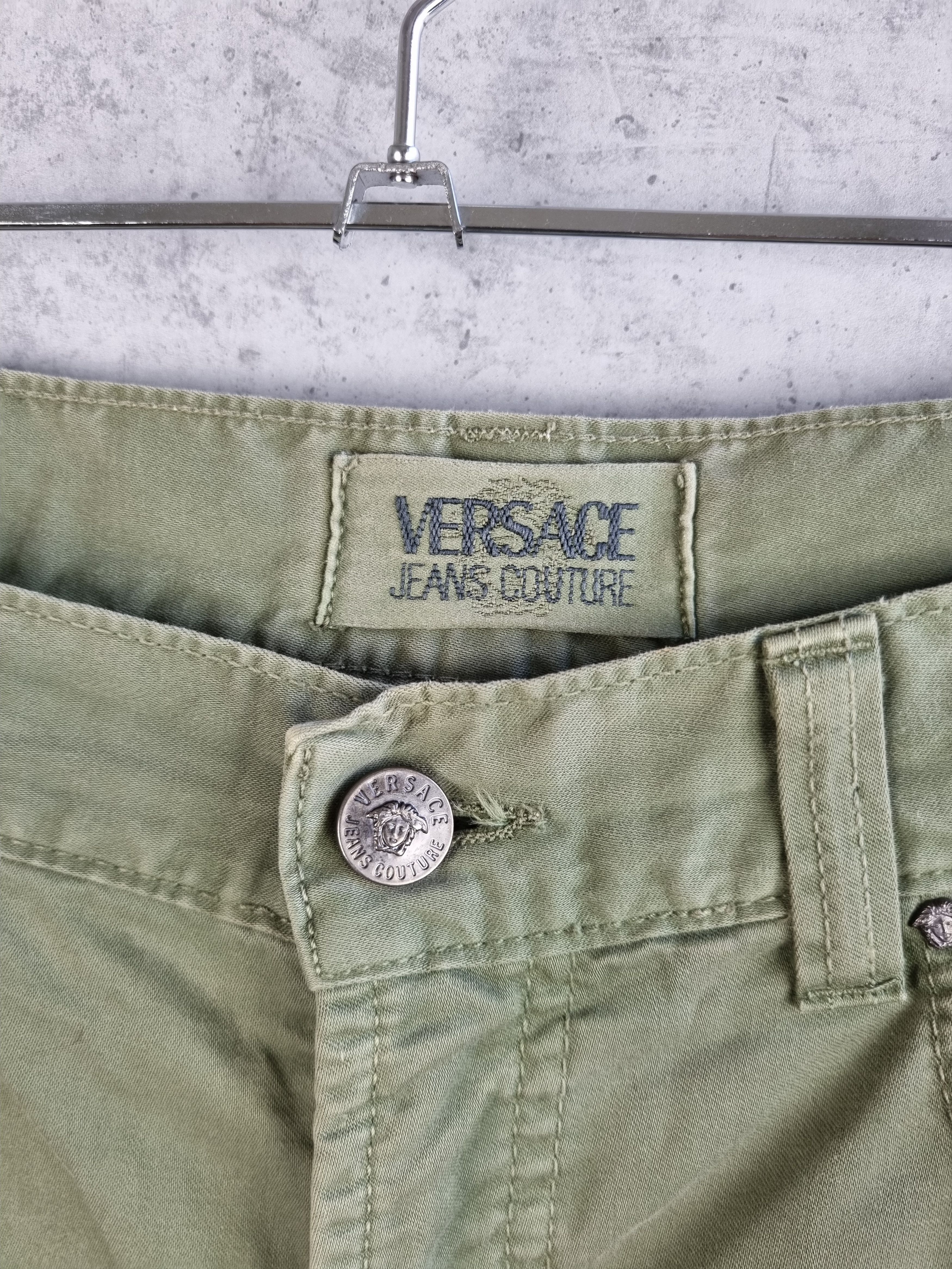 Gianni Valentino × Versace × Versace Jeans Couture 90s VERSACE Jeans Couture Military Green Light fabrics pant Size US 32 / EU 48 - 7 Thumbnail