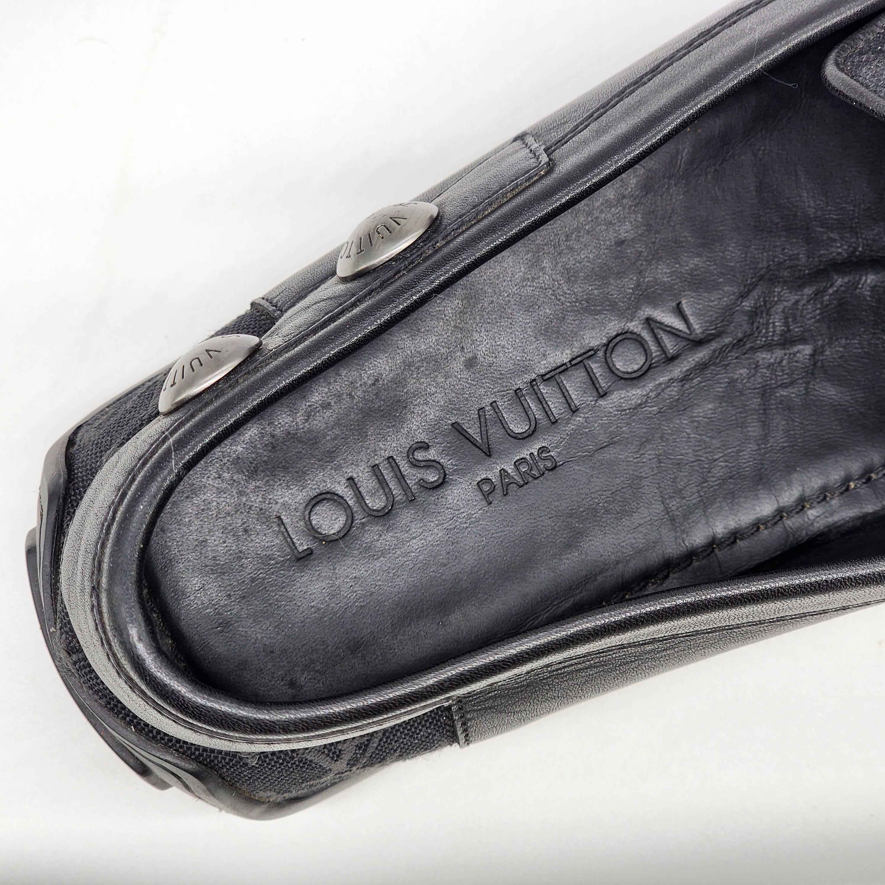 Louis Vuitton Louis Vuitton - LV Black Monogram Loafer Size US 7.5 / EU 40-41 - 9 Thumbnail