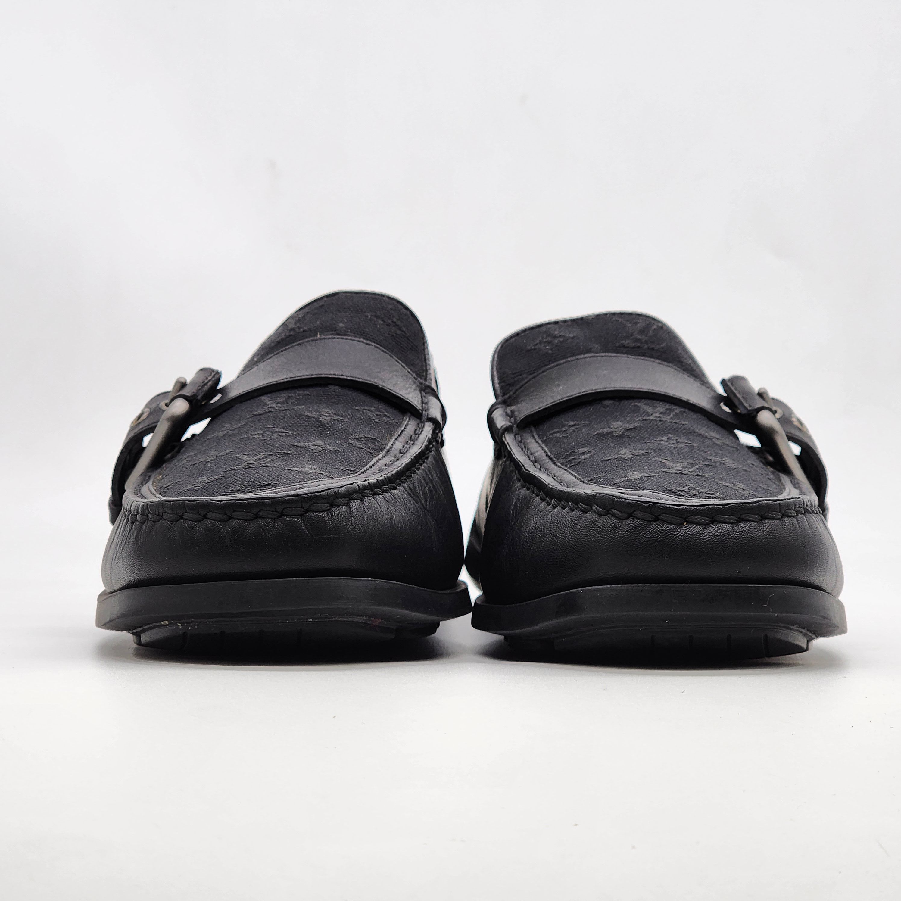 Louis Vuitton Louis Vuitton - LV Black Monogram Loafer Size US 7.5 / EU 40-41 - 2 Thumbnail