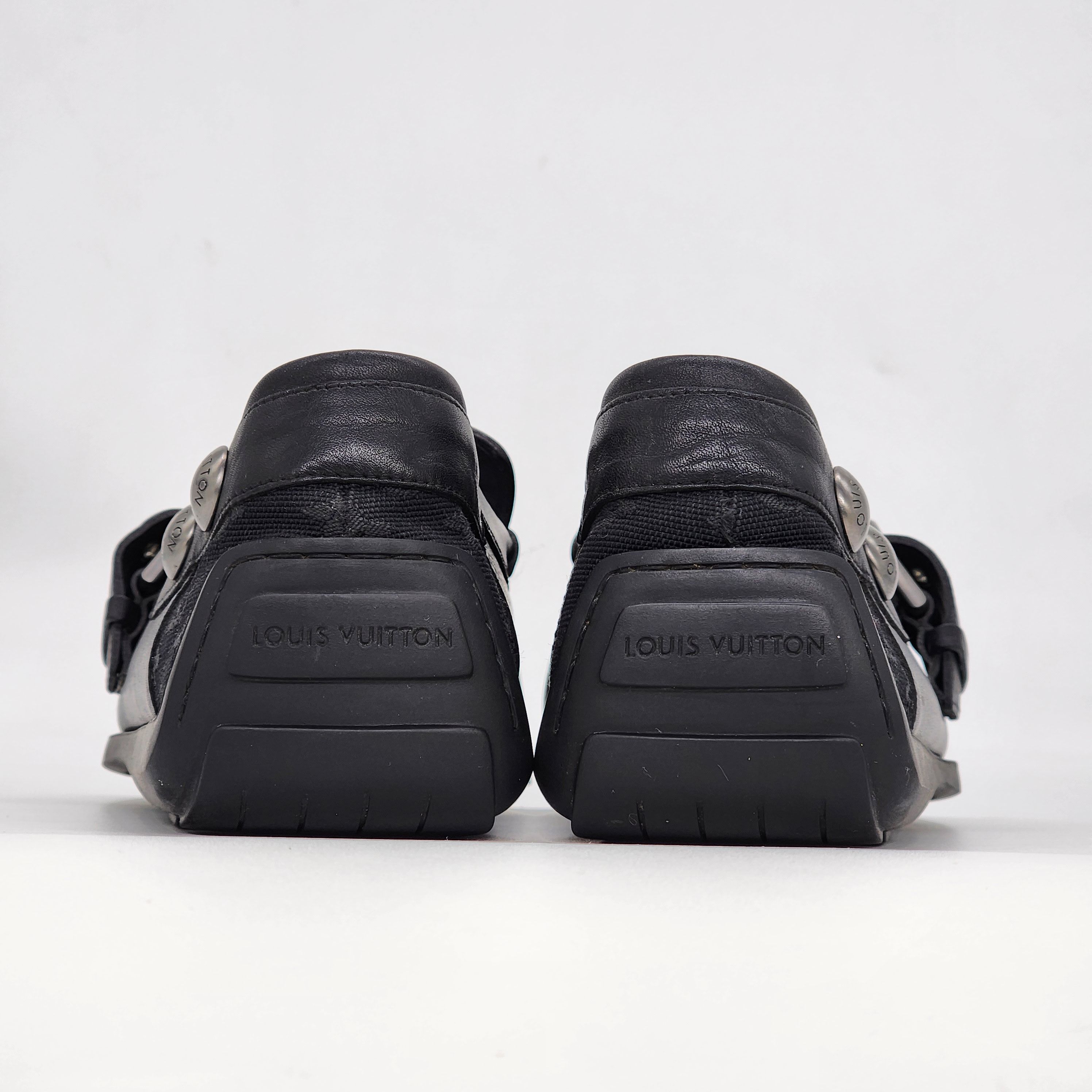 Louis Vuitton Louis Vuitton - LV Black Monogram Loafer Size US 7.5 / EU 40-41 - 7 Thumbnail