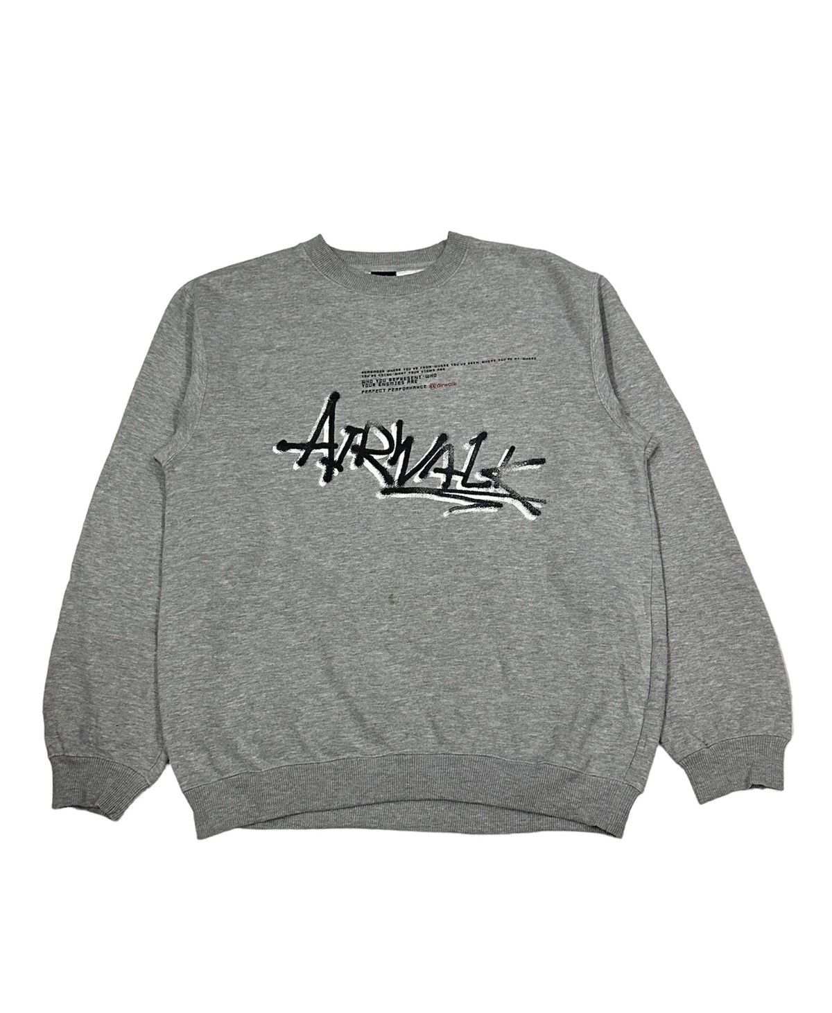 image of Airwalk Sweatshirt Big Logo in Grey, Men's (Size Medium)
