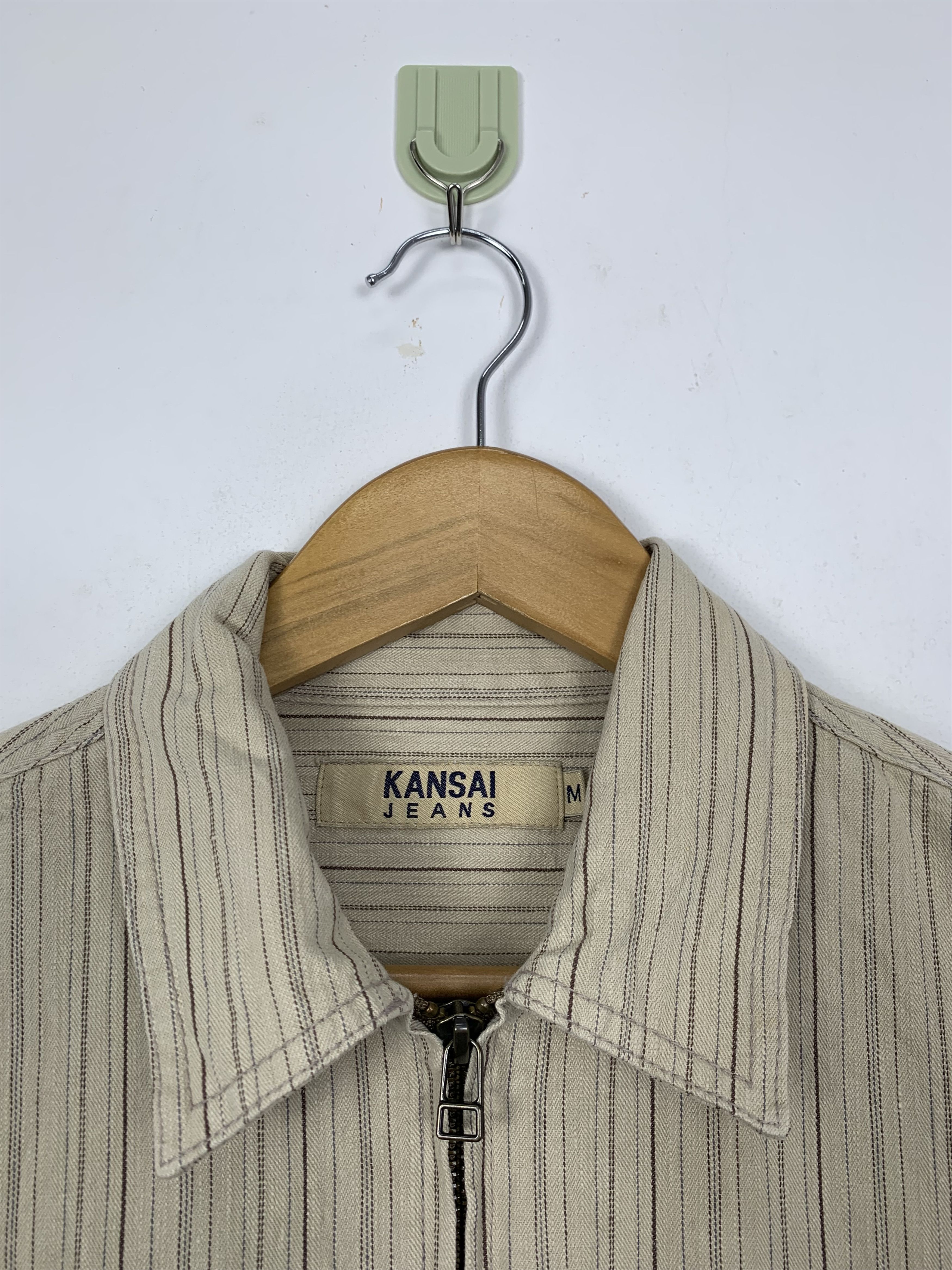 Kansai Yamamoto Vintage KANSAI JEANS by Kansai Yamamoto Zip Up Jacket Size US S / EU 44-46 / 1 - 6 Thumbnail