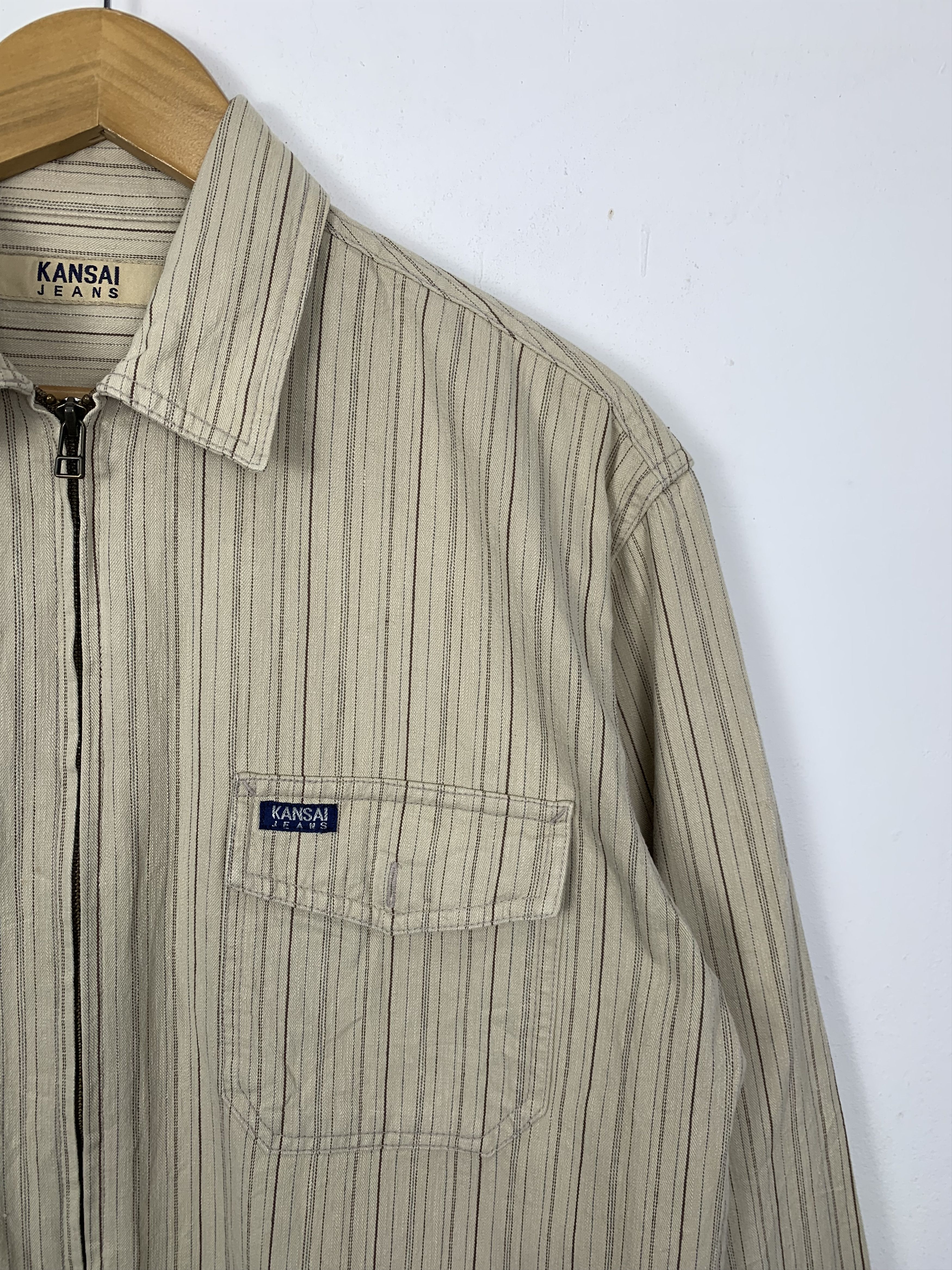 Kansai Yamamoto Vintage KANSAI JEANS by Kansai Yamamoto Zip Up Jacket Size US S / EU 44-46 / 1 - 4 Thumbnail