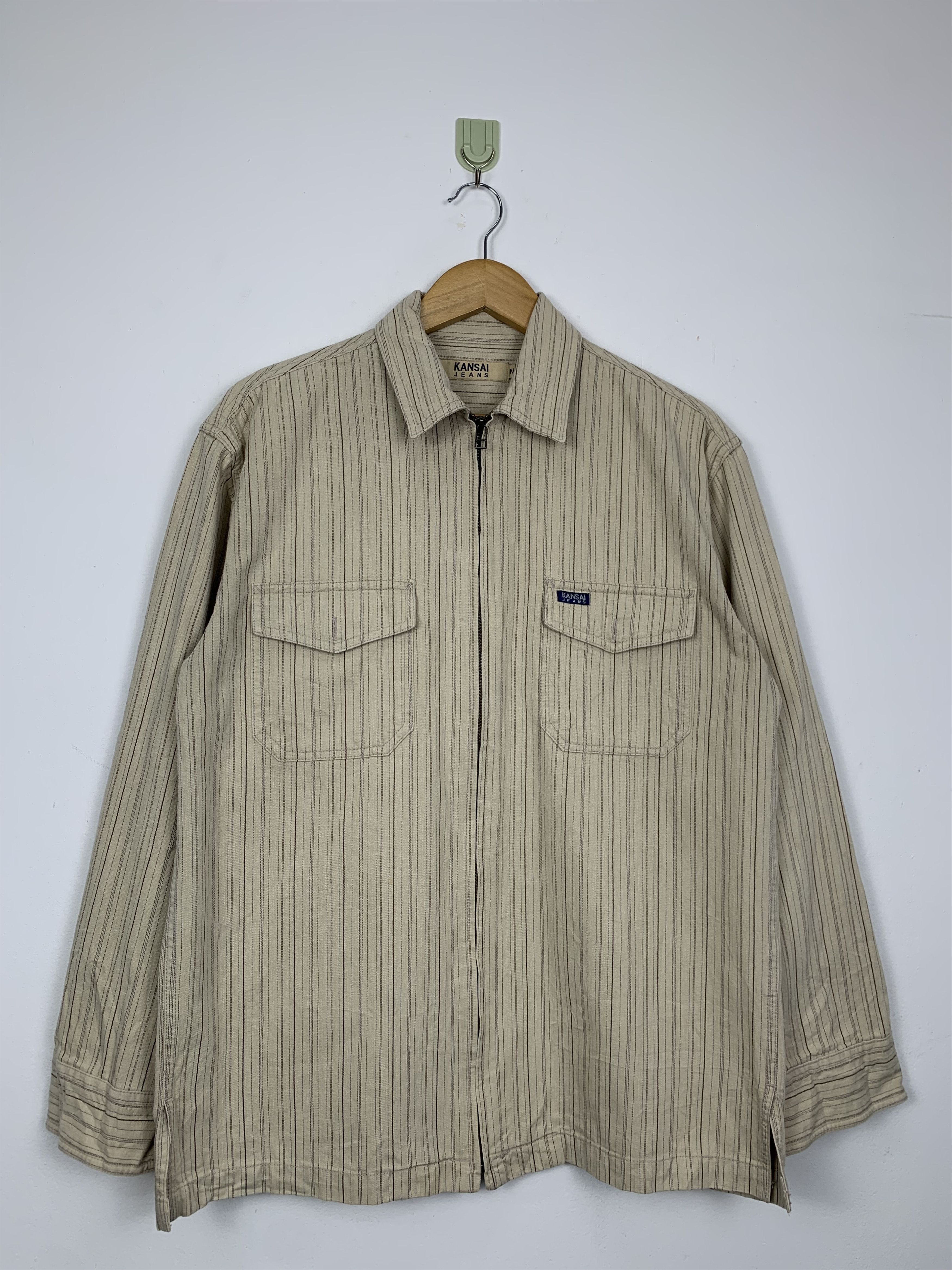 Kansai Yamamoto Vintage KANSAI JEANS by Kansai Yamamoto Zip Up Jacket Size US S / EU 44-46 / 1 - 1 Thumbnail