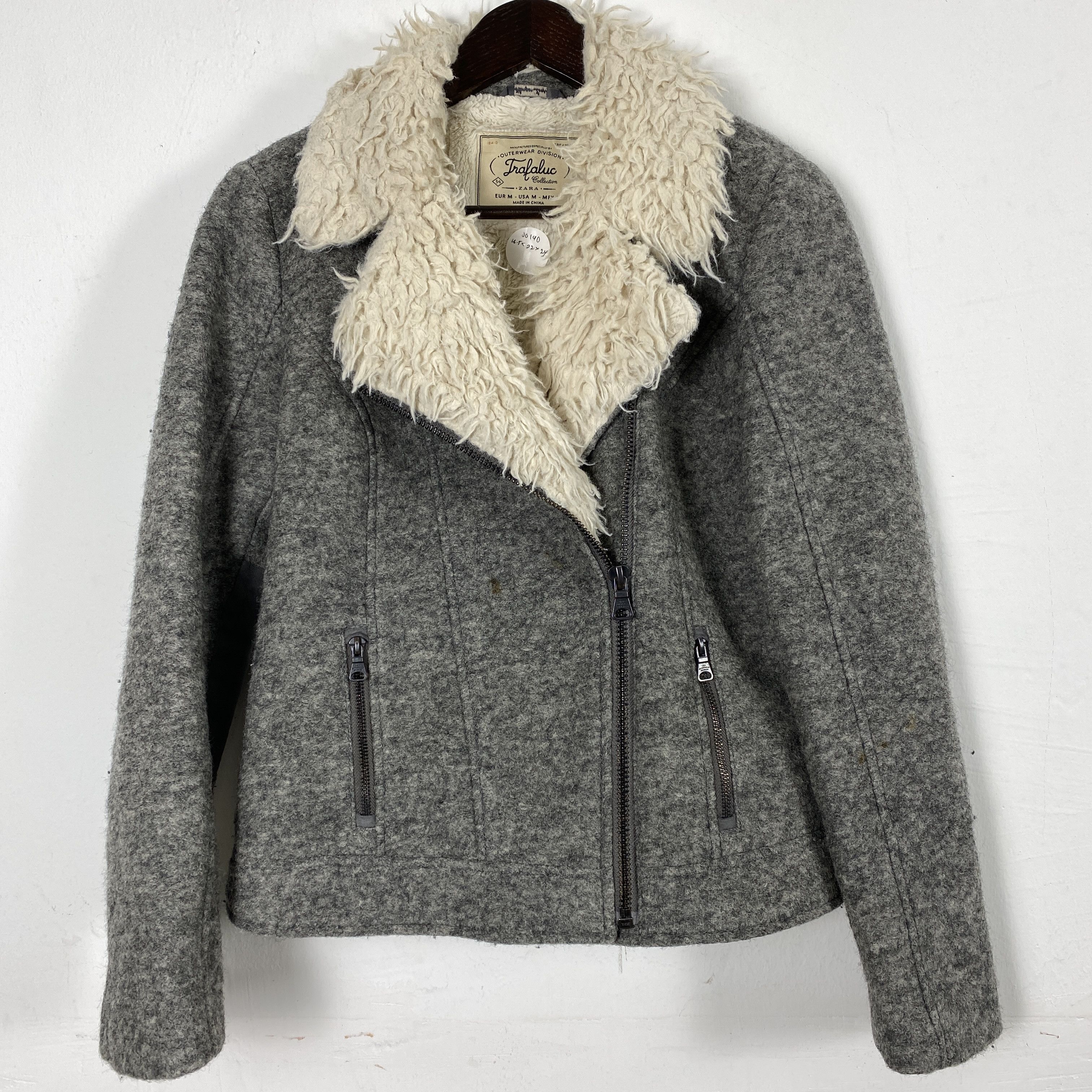 Zara Vintage Zara Trafaluc Outwear Faux Sheepskin Collar J0140 Size US M / EU 48-50 / 2 - 14 Thumbnail