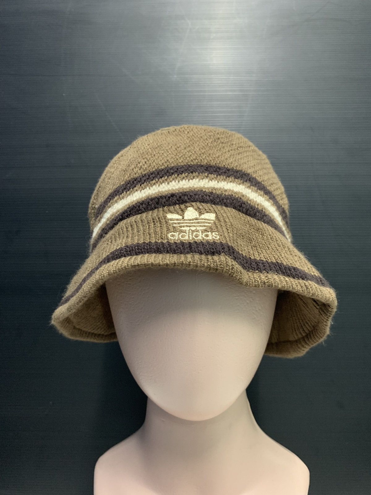 Adidas × Vintage Vintage 80s Adidas Striped Casual Bucket Hat Size ONE SIZE - 1 Thumbnail