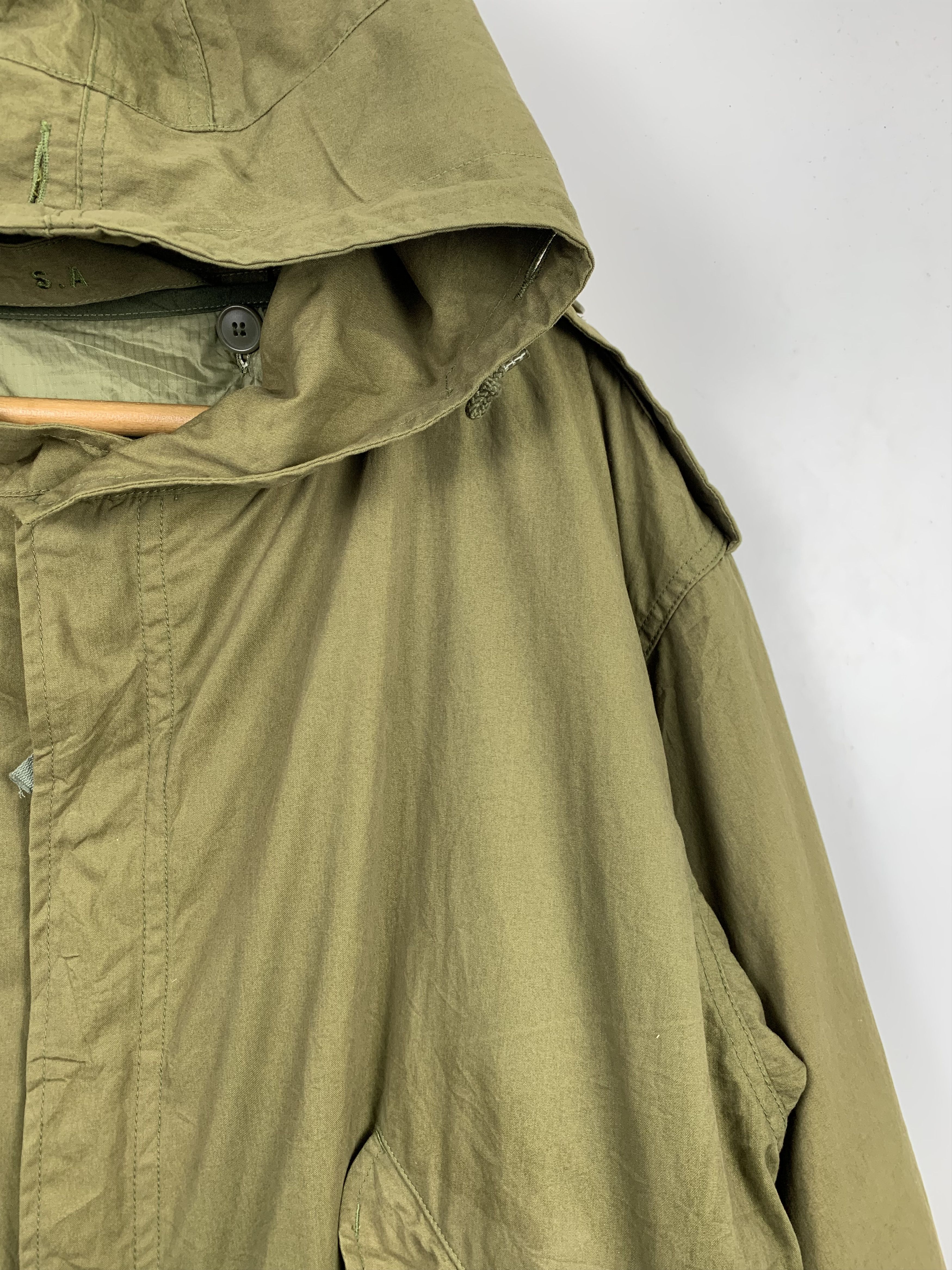 Japanese Brand Vintage SA Parkas Military Army Design Hoodie J0400 Size US L / EU 52-54 / 3 - 4 Thumbnail