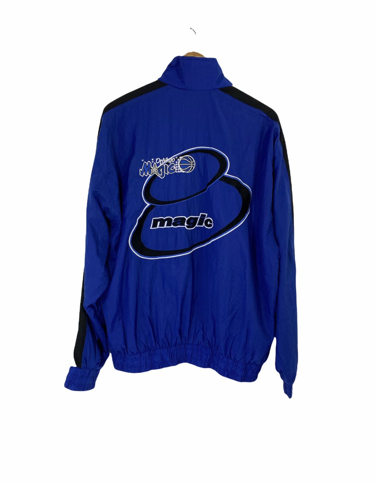 image of Logo Athletic x Sports Specialties Orlando Magic Nba Jacket Design Big Logo Style in Blue (Size Lar