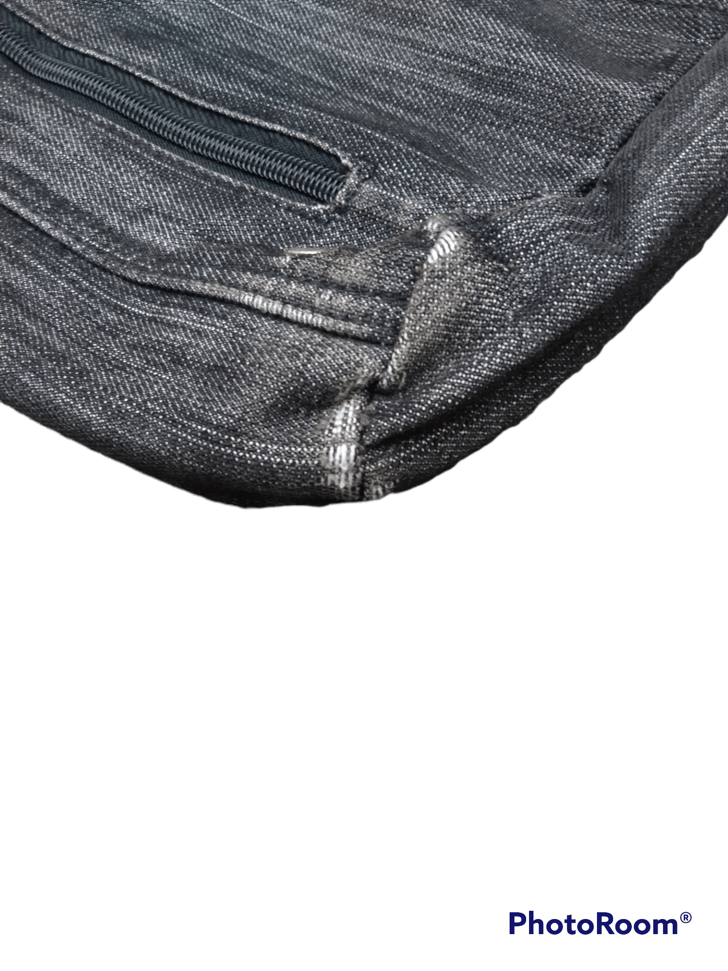 Japanese Brand DiSTRESSED DENIM TOTE BAG MULTIZIPPER Size ONE SIZE - 5 Thumbnail