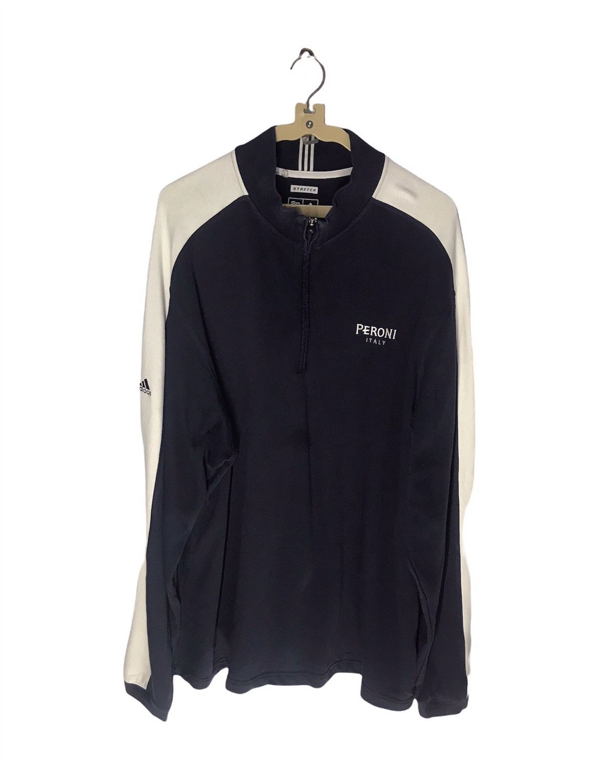 Adidas Adidas peroni Italy half zipper sweatshirt Size US XL / EU 56 / 4 - 1 Thumbnail