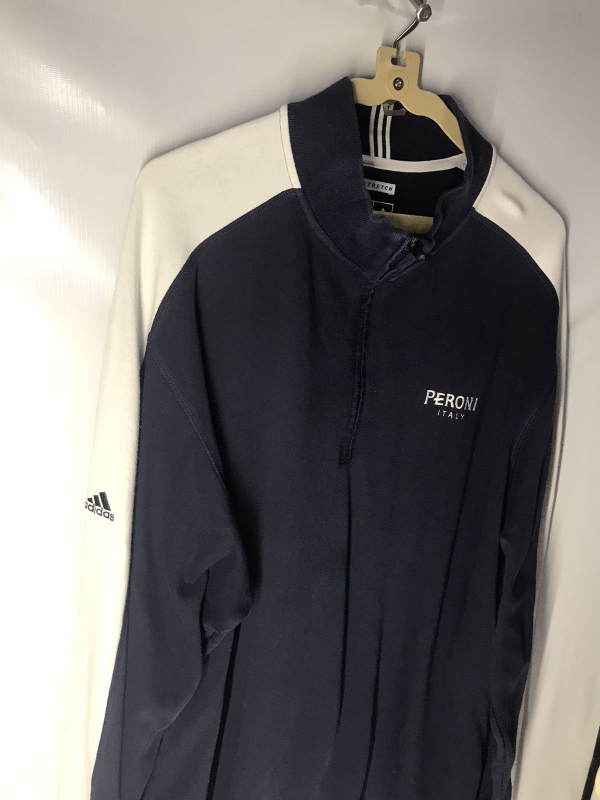 Adidas Adidas peroni Italy half zipper sweatshirt Size US XL / EU 56 / 4 - 7 Thumbnail