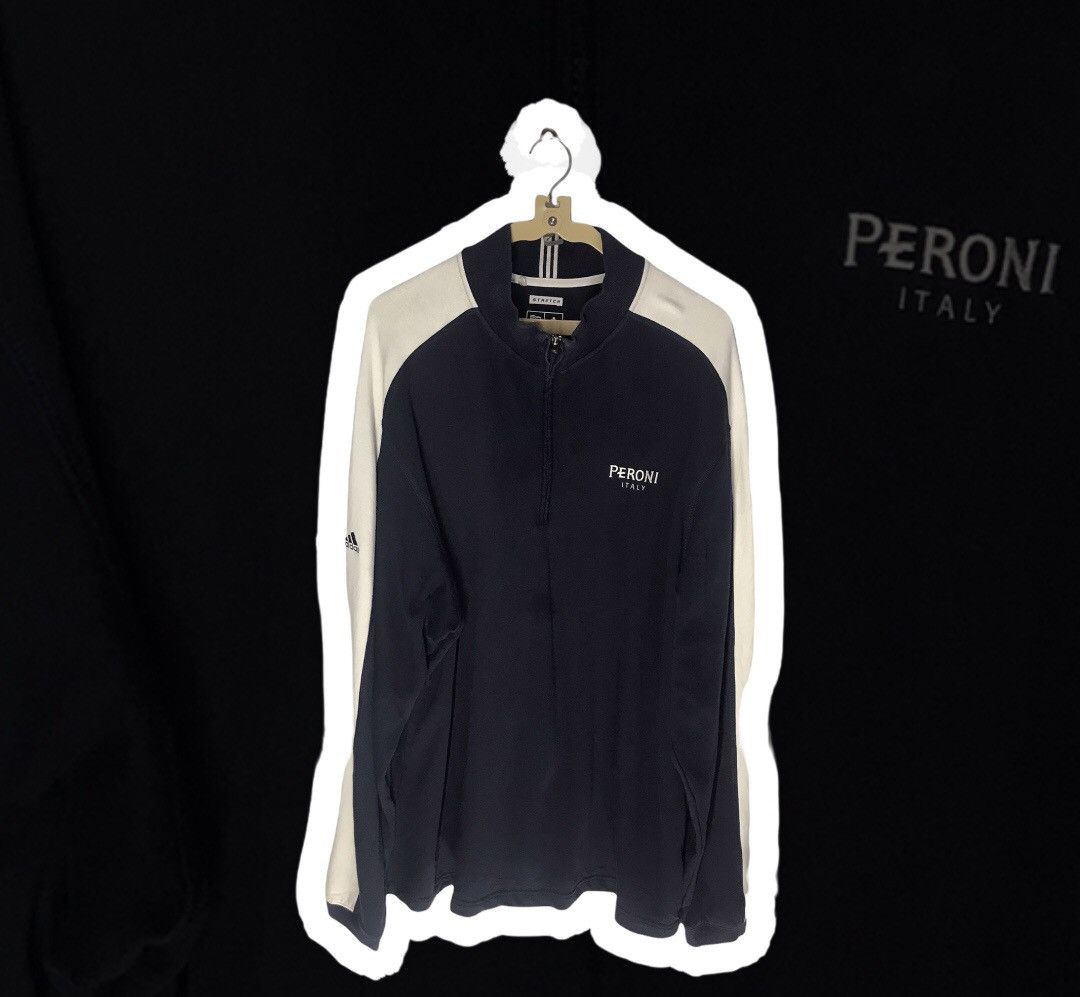 Adidas Adidas peroni Italy half zipper sweatshirt Size US XL / EU 56 / 4 - 3 Thumbnail