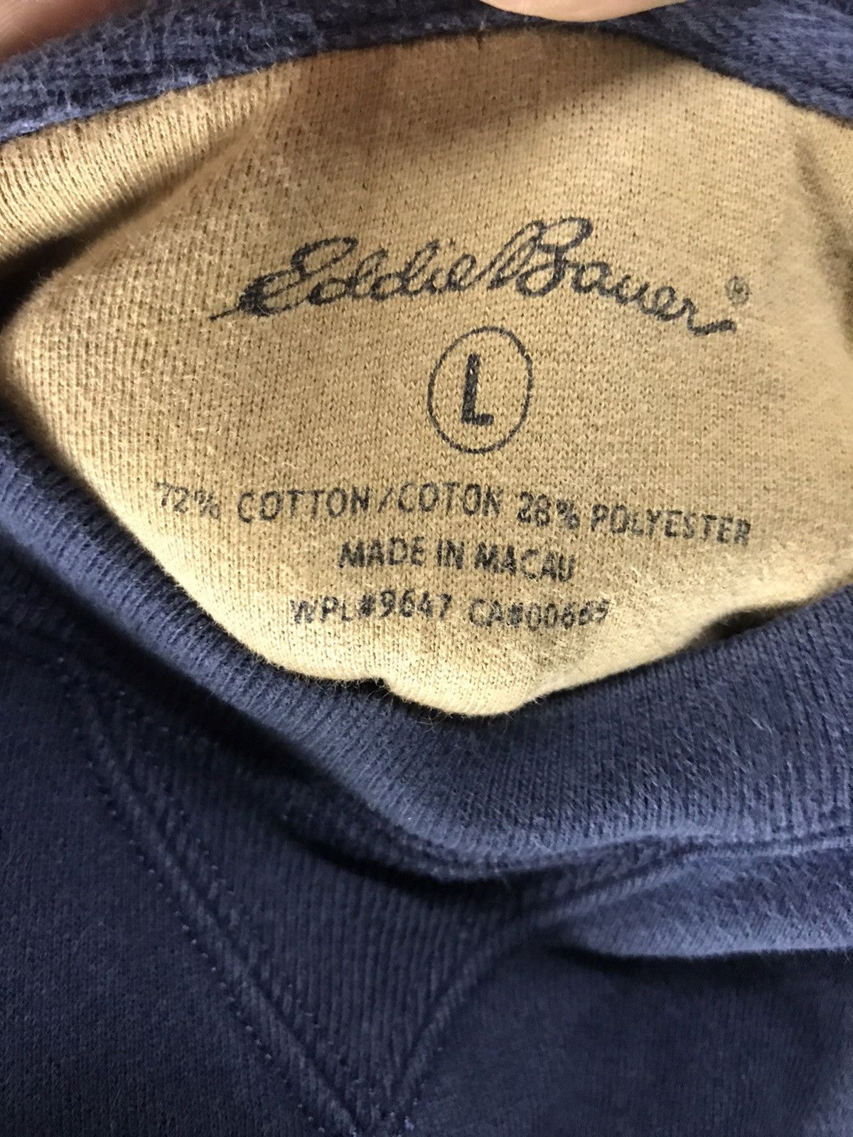 Eddie Bauer Eddie Bauer spellout crewneck sweatshirt sun faded Size US L / EU 52-54 / 3 - 4 Thumbnail