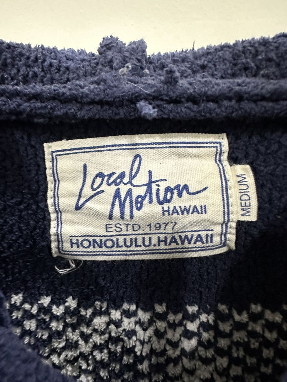 Japanese Brand 🔥Vintage Local Motion Hawaii Knitted Anorak Hoodie Size US M / EU 48-50 / 2 - 5 Thumbnail