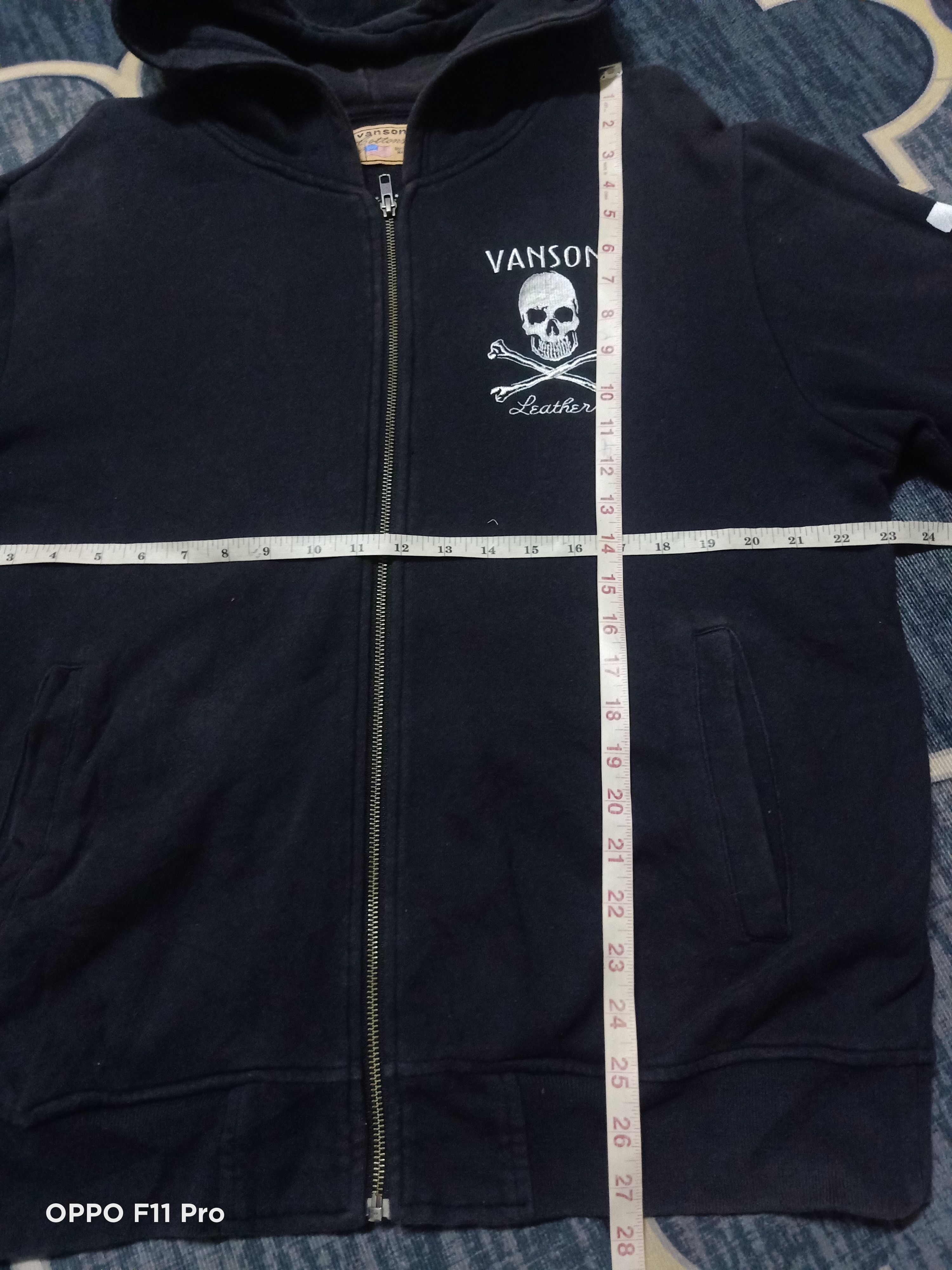Vanson Leathers Vanson Cotton Skull Hoodie Size US XL / EU 56 / 4 - 4 Thumbnail