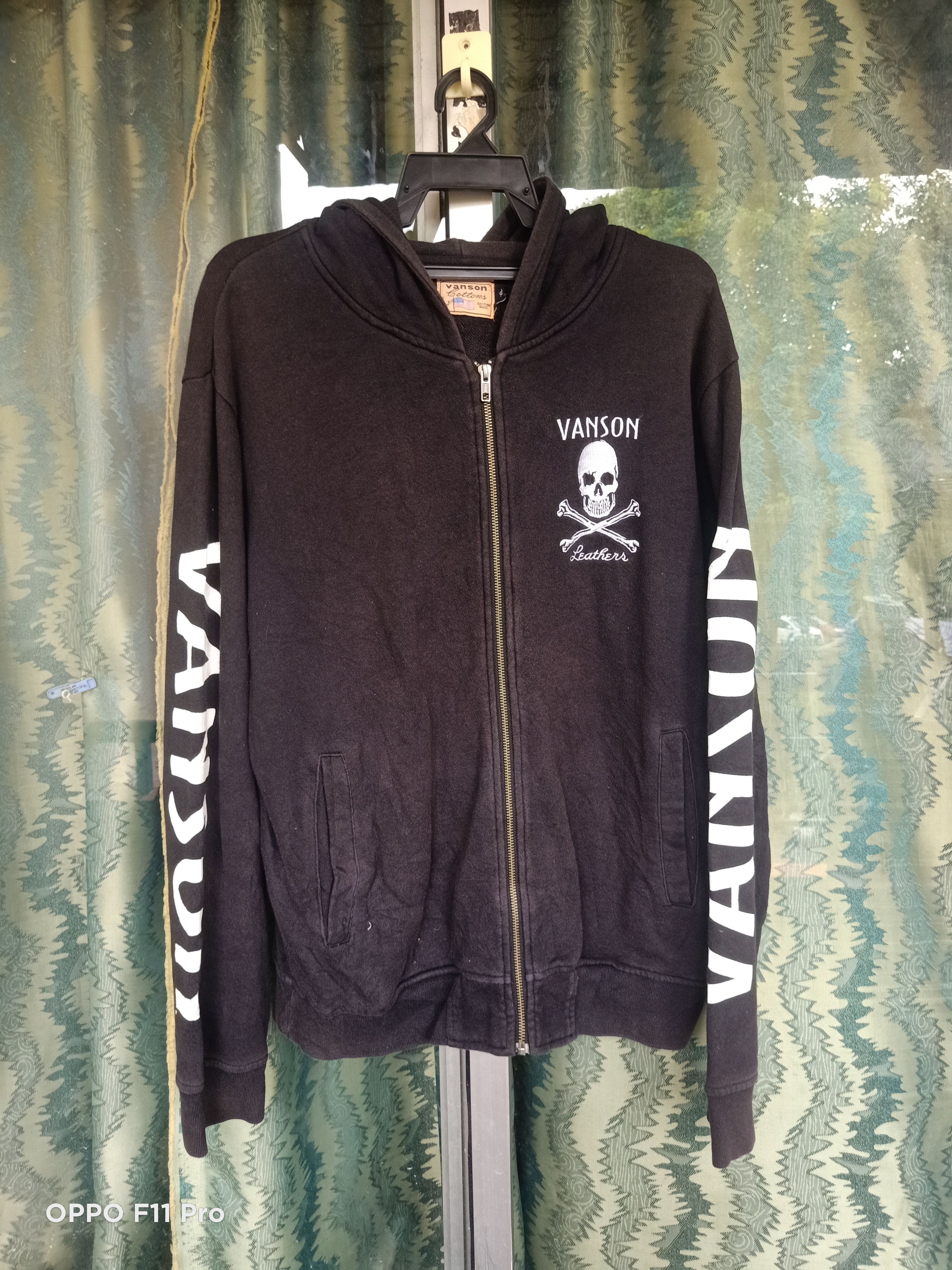 Vanson Leathers Vanson Cotton Skull Hoodie Size US XL / EU 56 / 4 - 2 Thumbnail