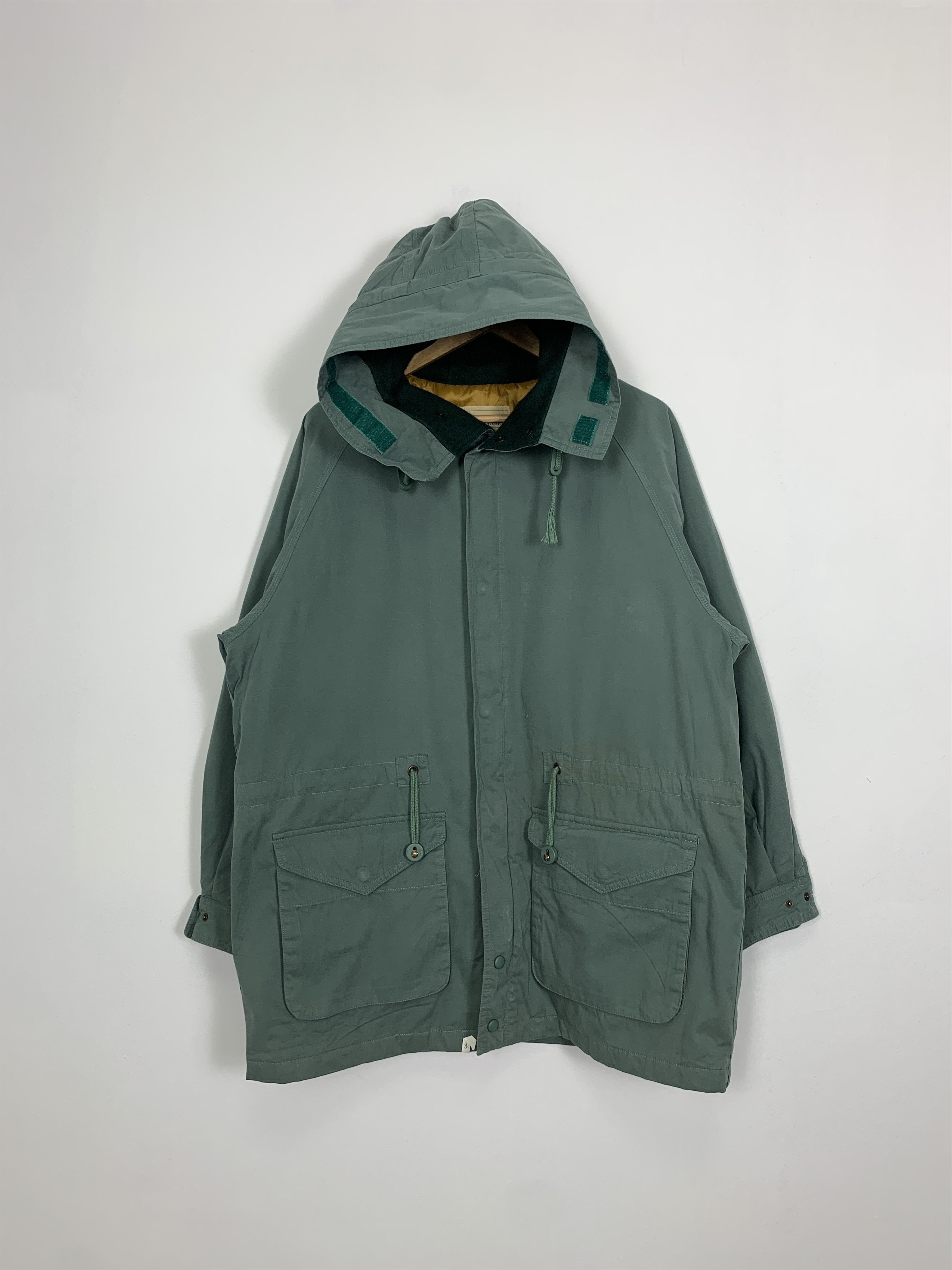 Japanese Brand Vintage Hampstead Parkas LONDON Quilted Lining Hoodie J0924 Size US L / EU 52-54 / 3 - 1 Thumbnail