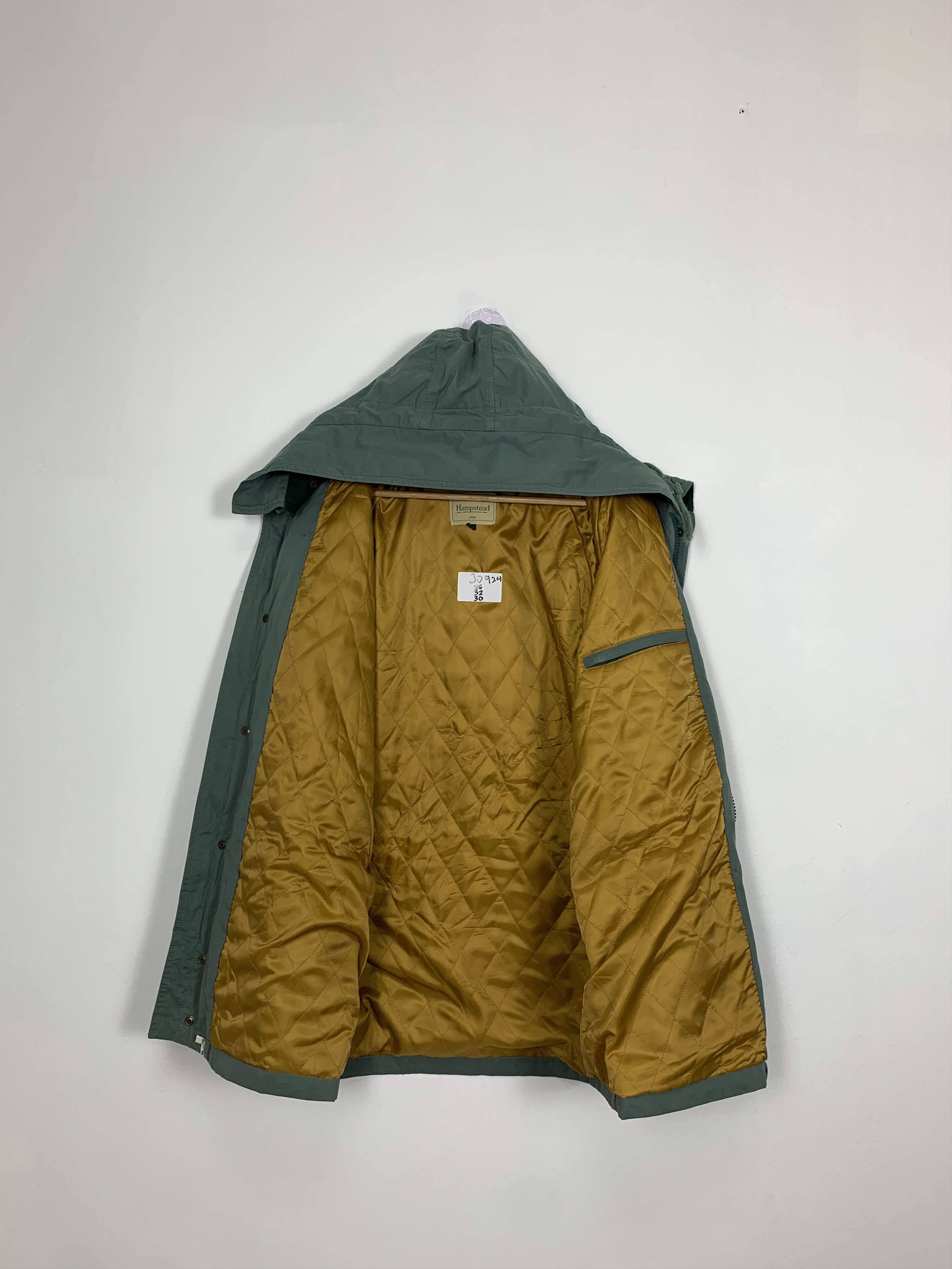 Japanese Brand Vintage Hampstead Parkas LONDON Quilted Lining Hoodie J0924 Size US L / EU 52-54 / 3 - 8 Thumbnail
