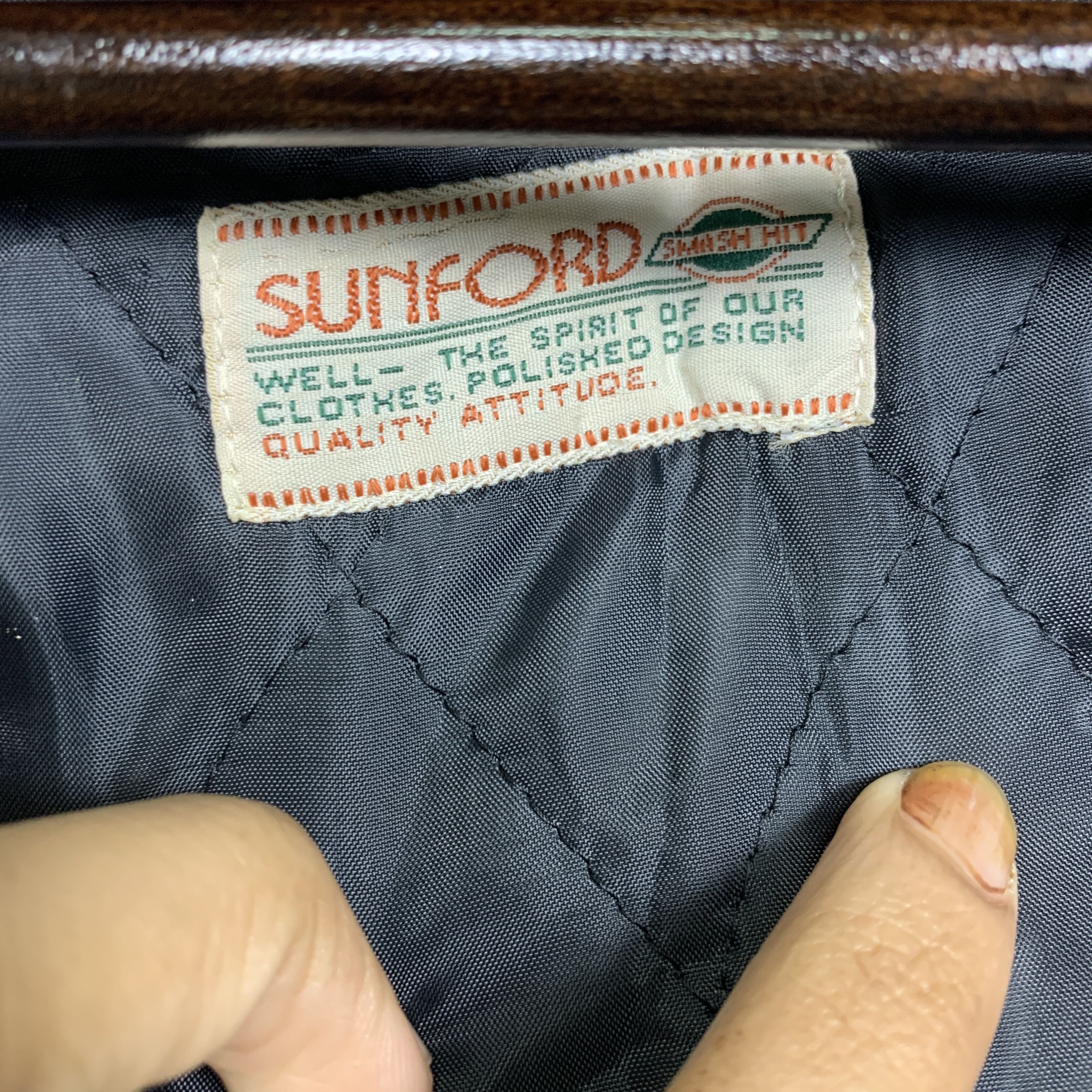 Japanese Brand Vintage SUNFORD Quilted Lining Hoodie Long Jacket J0831 Size US M / EU 48-50 / 2 - 14 Thumbnail