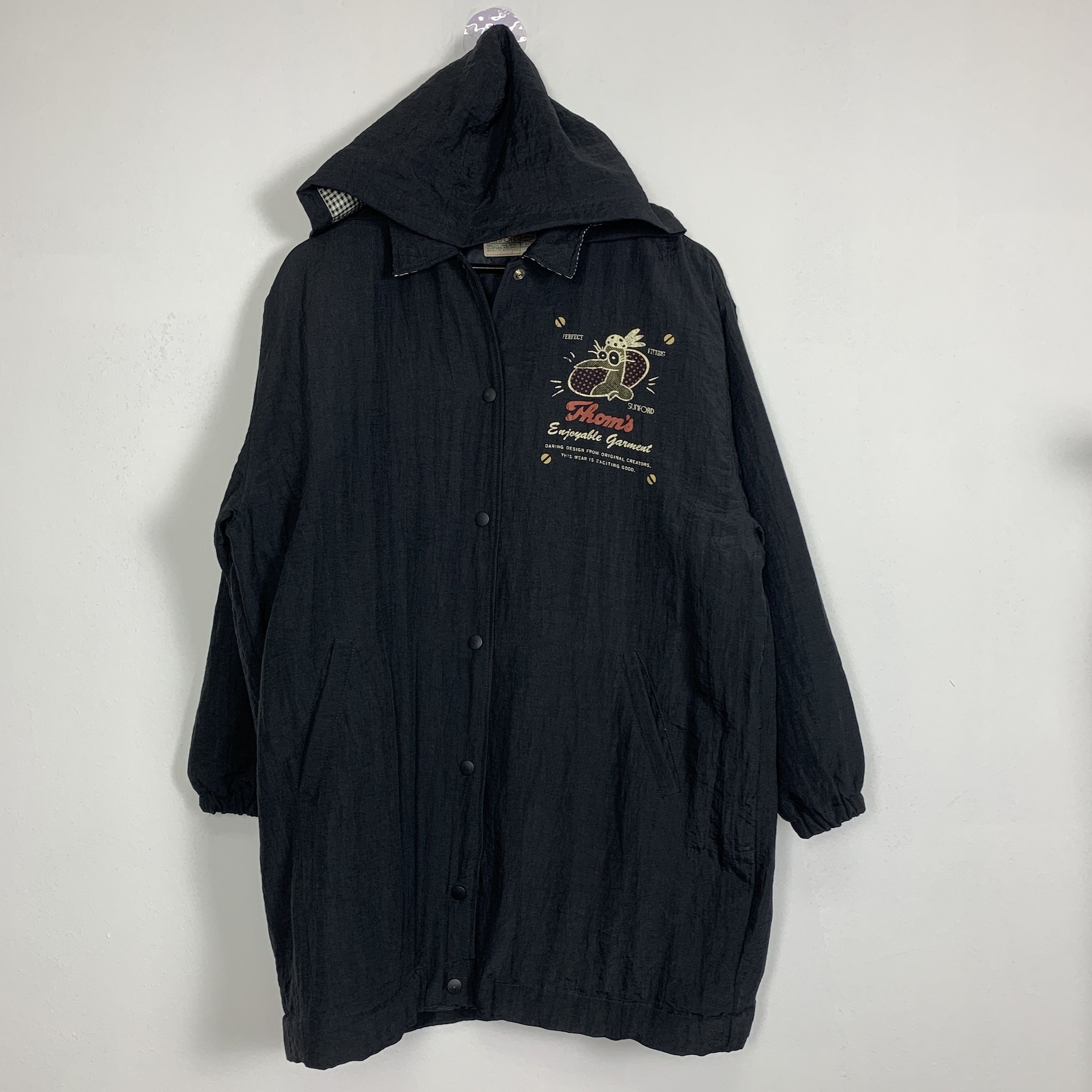 Japanese Brand Vintage SUNFORD Quilted Lining Hoodie Long Jacket J0831 Size US M / EU 48-50 / 2 - 2 Thumbnail