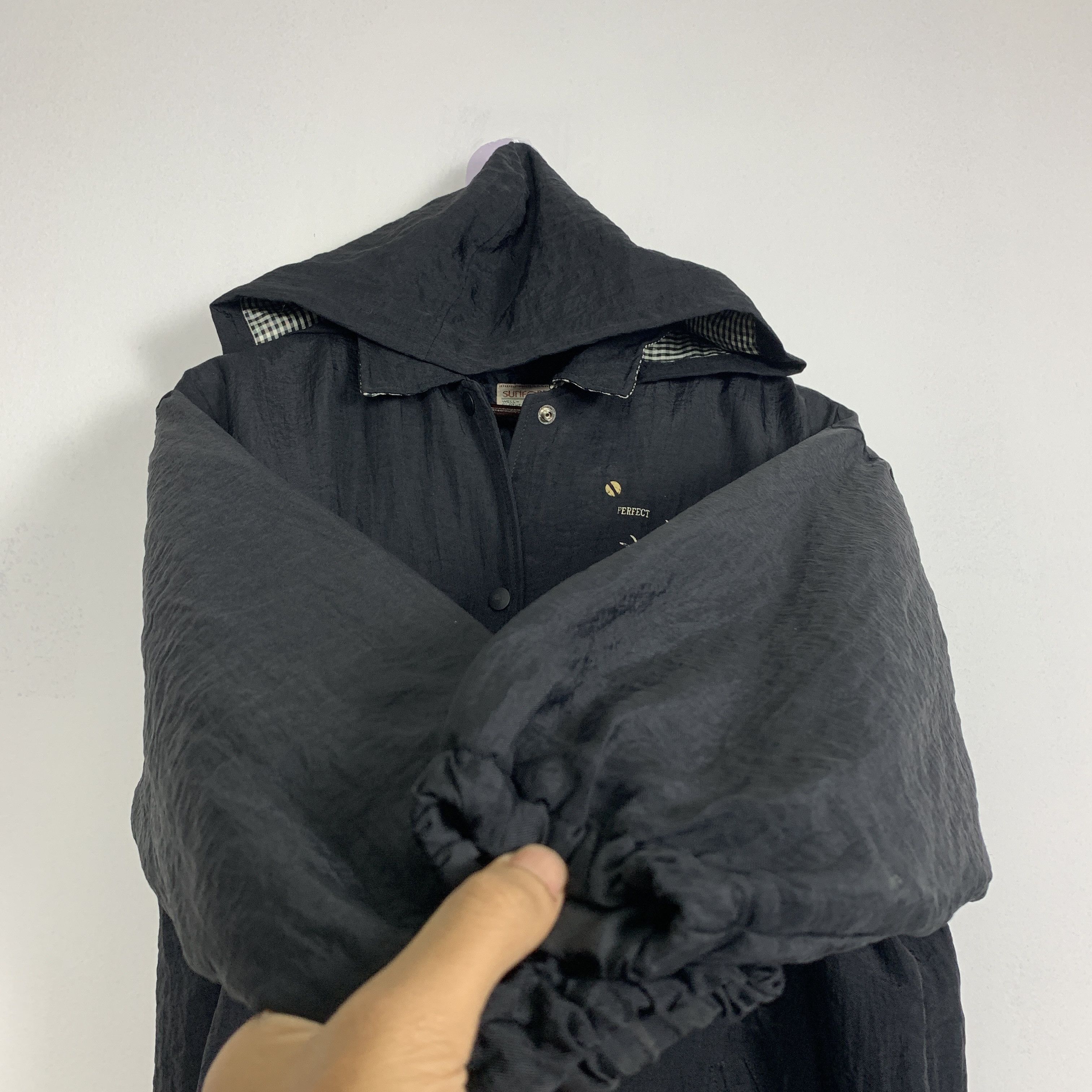 Japanese Brand Vintage SUNFORD Quilted Lining Hoodie Long Jacket J0831 Size US M / EU 48-50 / 2 - 6 Thumbnail