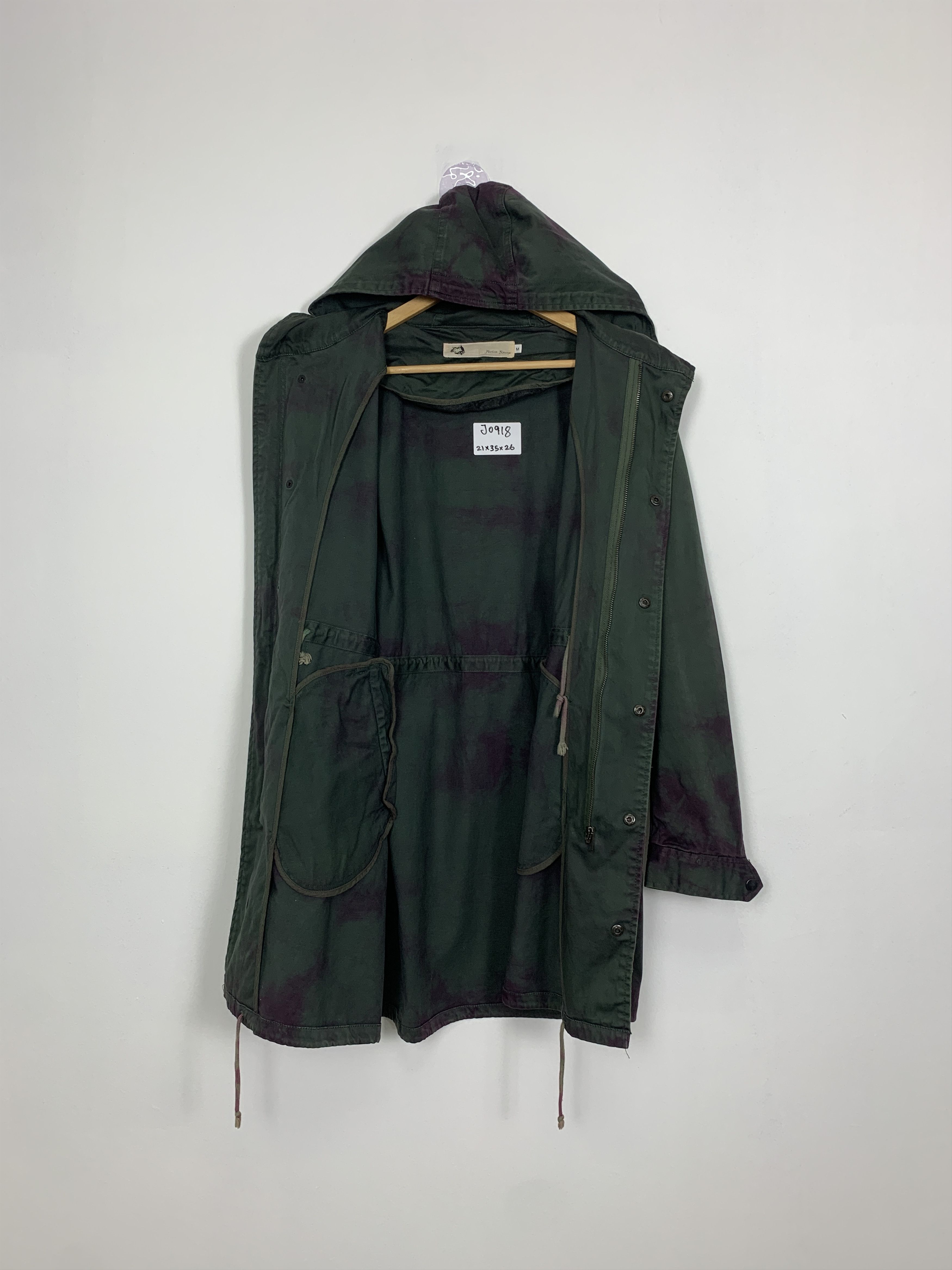 Japanese Brand Vintage Harlen Rounge Hoodie Long Jacket J0918 Size US S / EU 44-46 / 1 - 8 Thumbnail