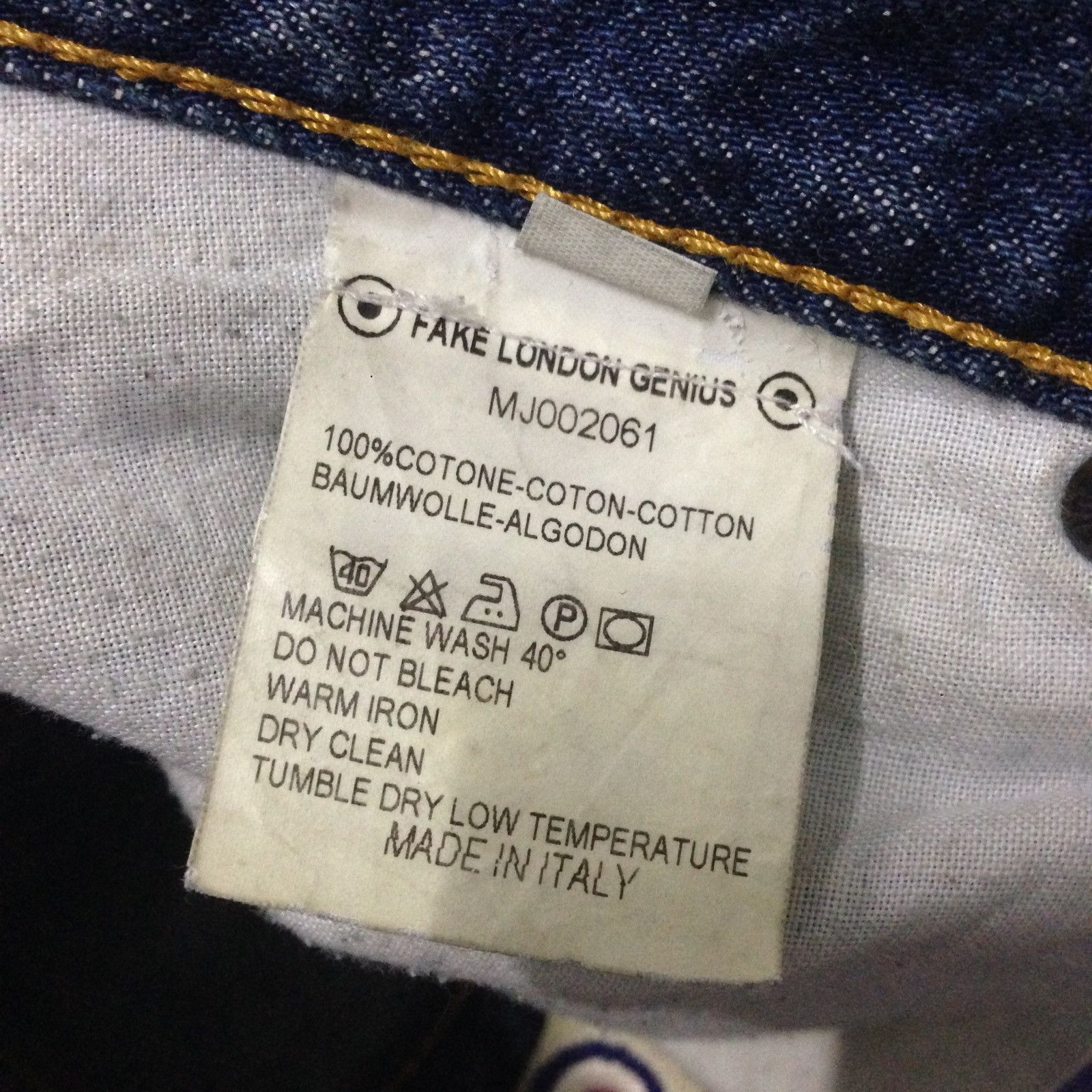Fake London Genius Fake London Genius Made In Italy Denime Jeans Size US 32 / EU 48 - 3 Thumbnail