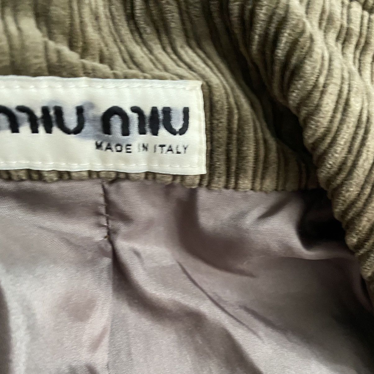 Miu Miu Vintage Miu Miu Corduroy Coat Size M / US 6-8 / IT 42-44 - 3 Thumbnail