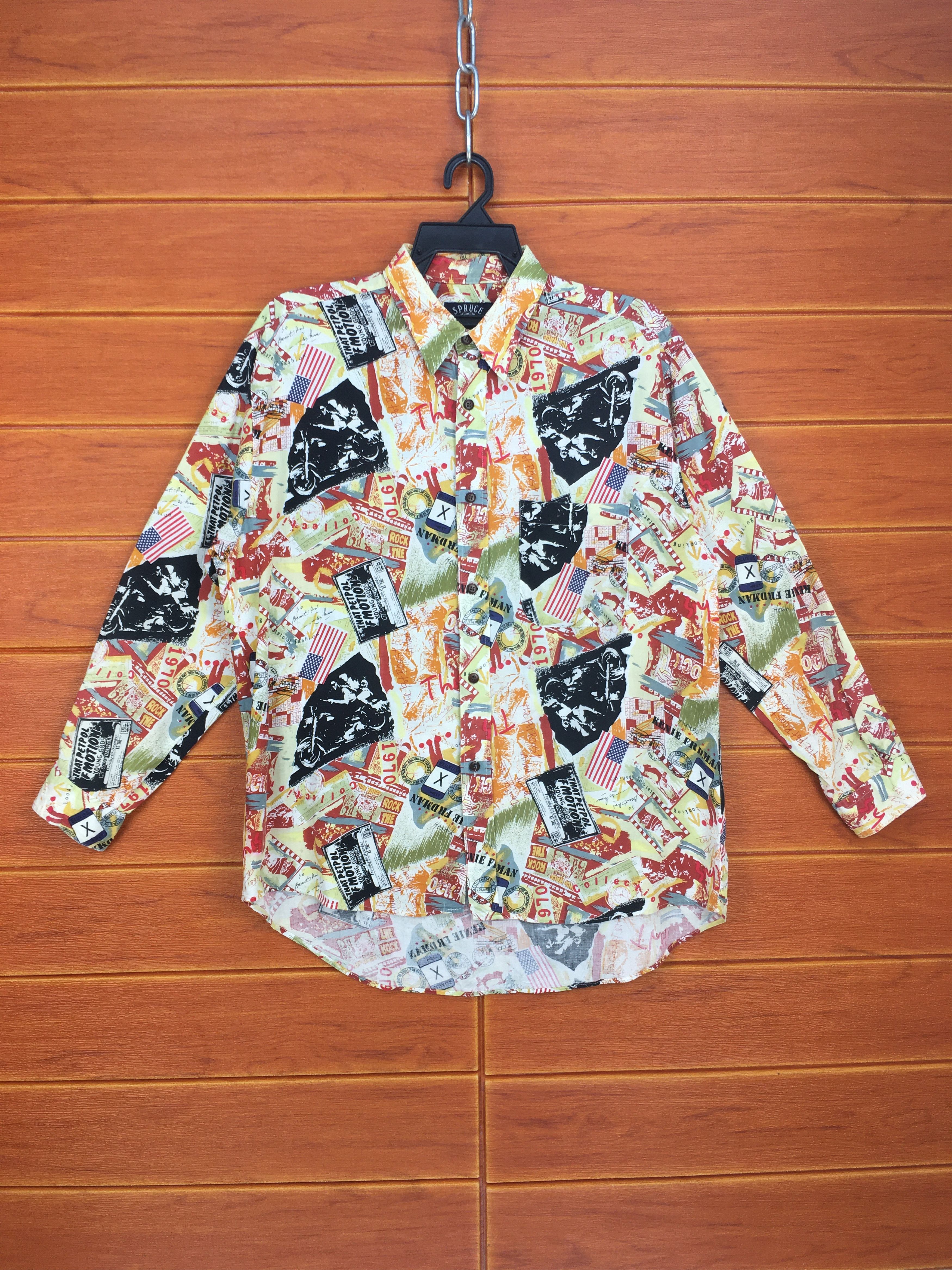 Hysteric Glamour Vintage SPRUCE Long Sleeve Button Up Shirt Size US M / EU 48-50 / 2 - 2 Thumbnail
