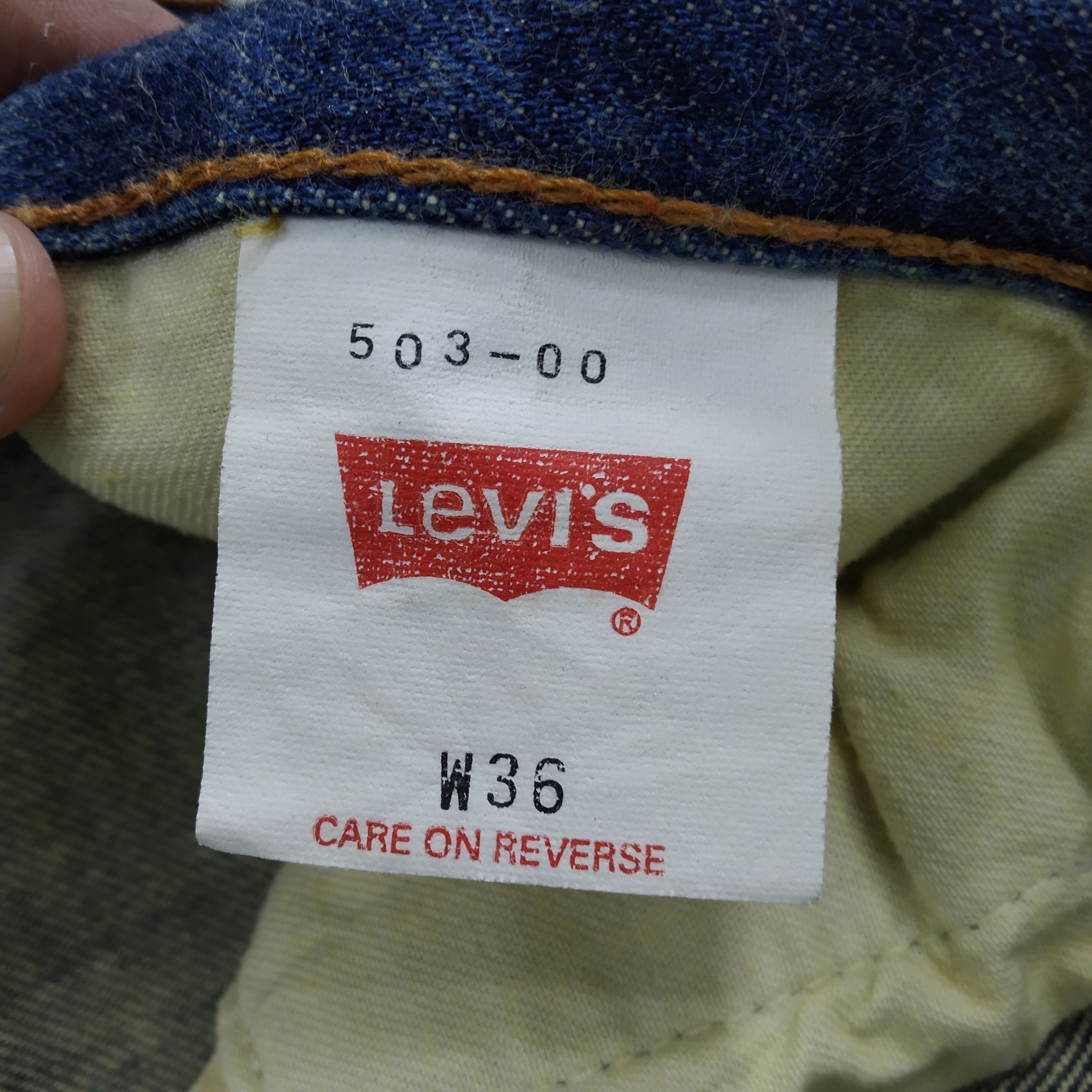 Levi's Levi's 503 Acid Wash Pattern Baggy Denim Jeans Size US 36 / EU 52 - 15 Thumbnail