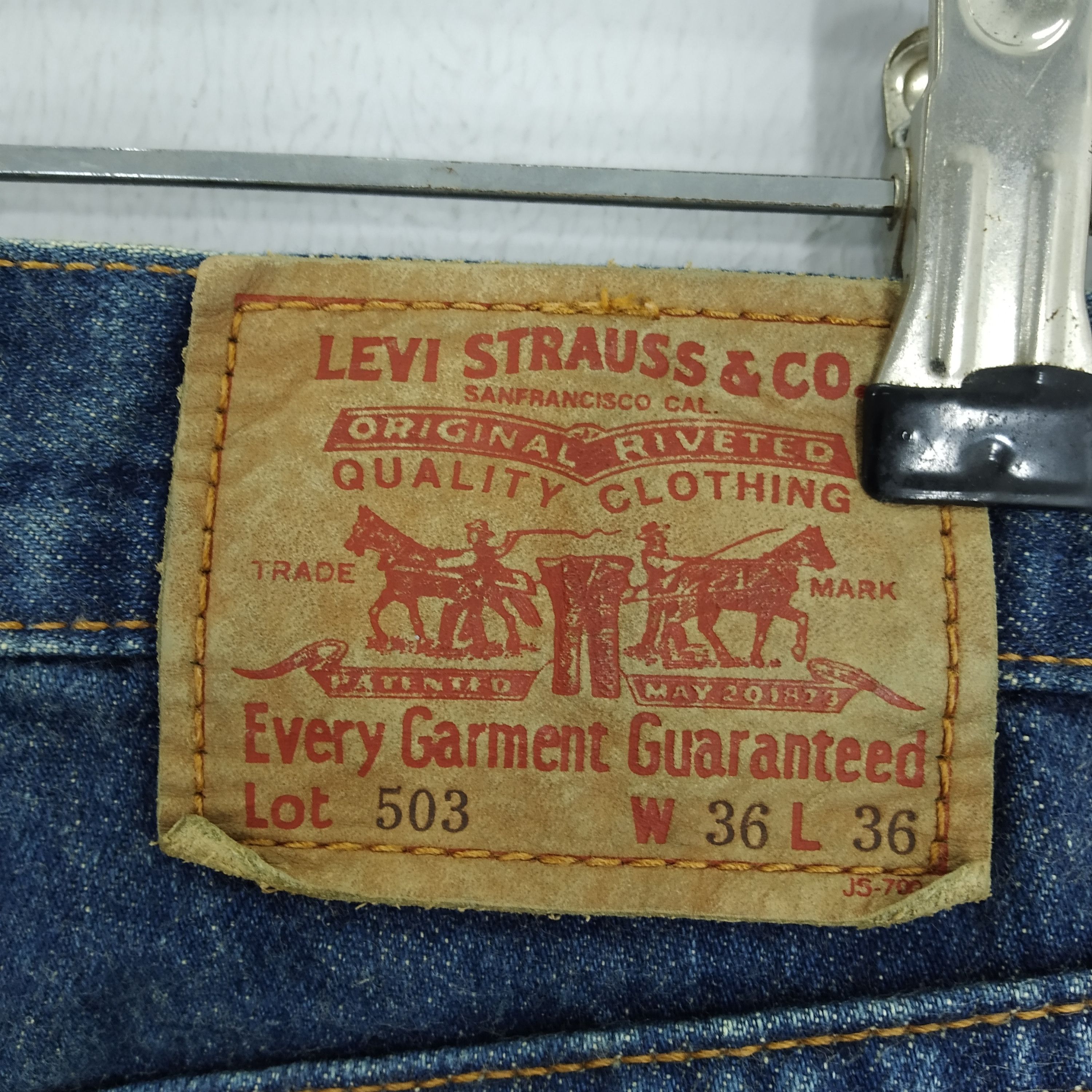 Levi's Levi's 503 Acid Wash Pattern Baggy Denim Jeans Size US 36 / EU 52 - 12 Thumbnail