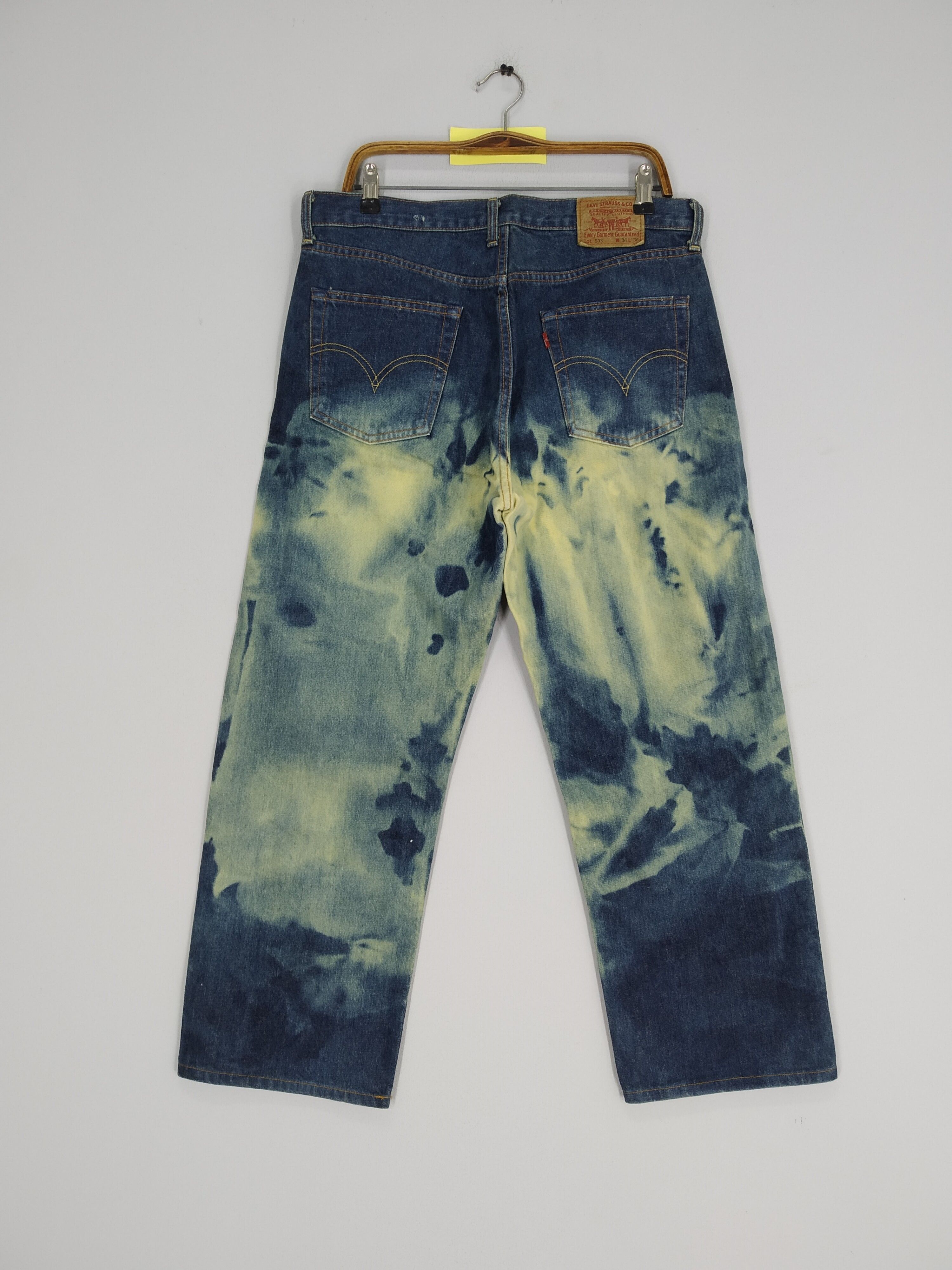 Levi's Levi's 503 Acid Wash Pattern Baggy Denim Jeans Size US 36 / EU 52 - 1 Preview