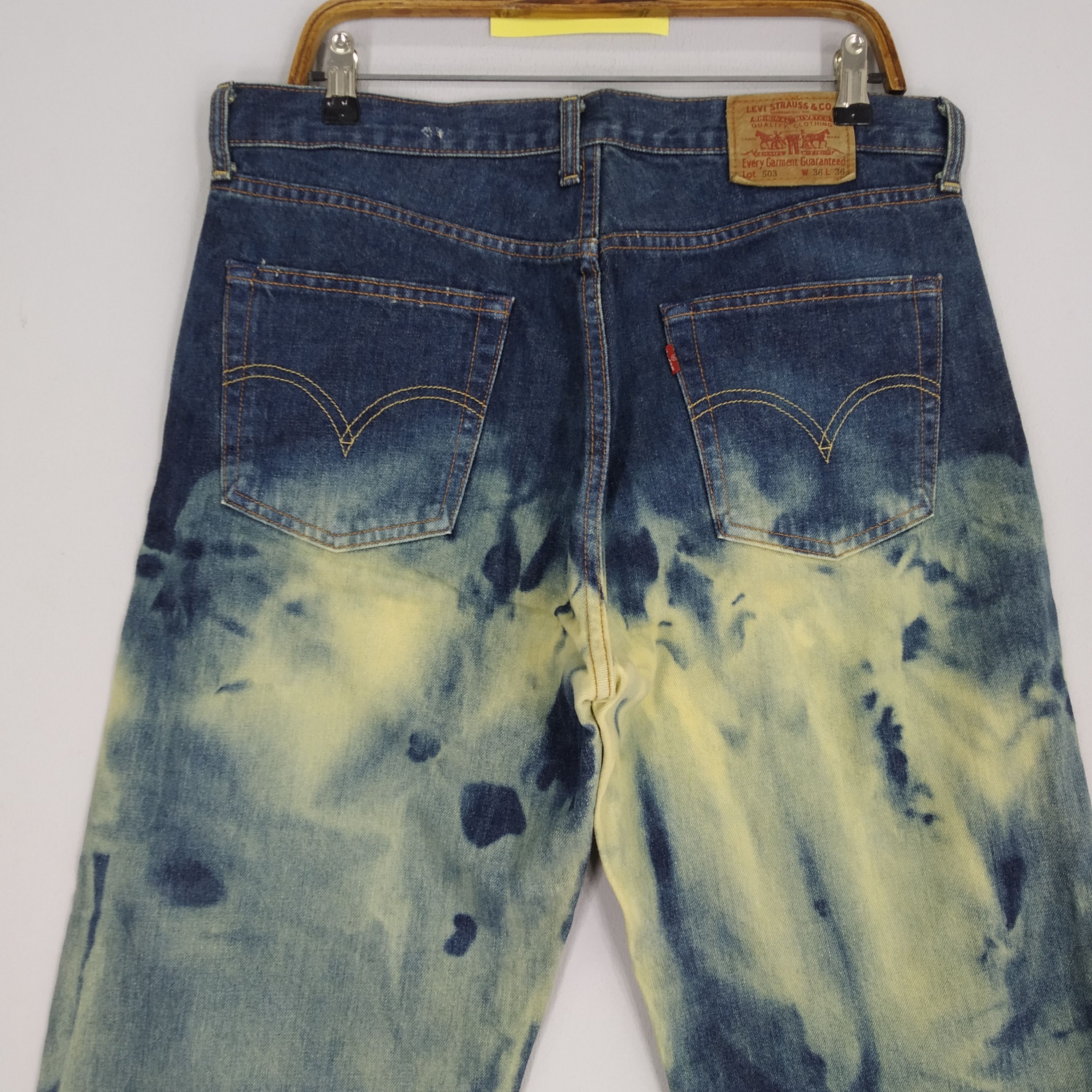 Levi's Levi's 503 Acid Wash Pattern Baggy Denim Jeans Size US 36 / EU 52 - 9 Thumbnail