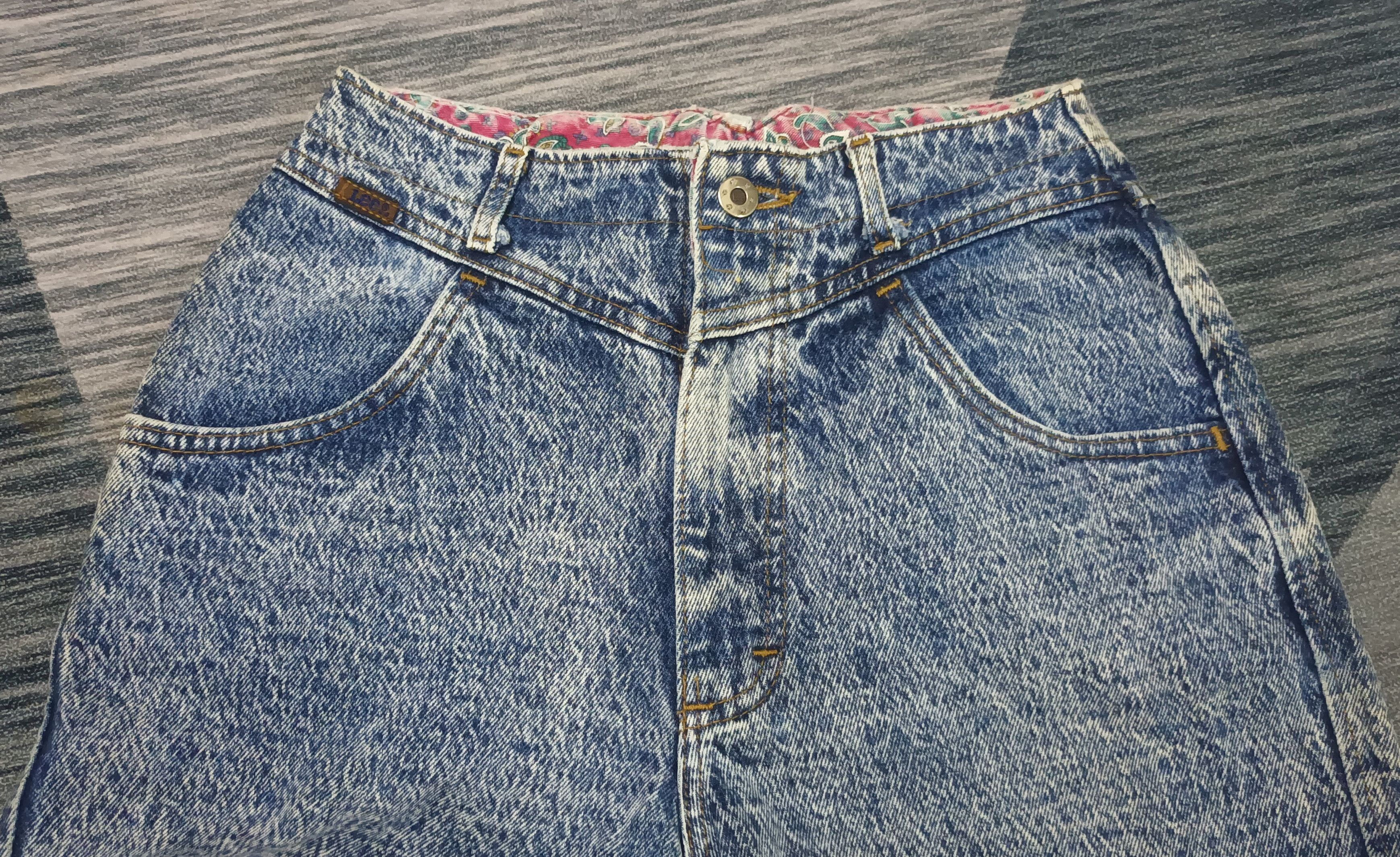 Lee 🔥 LEE ACID WASH DENIM PANTS MADE IN USA 🔥 Size 25" / US 0 / IT 36 - 8 Thumbnail