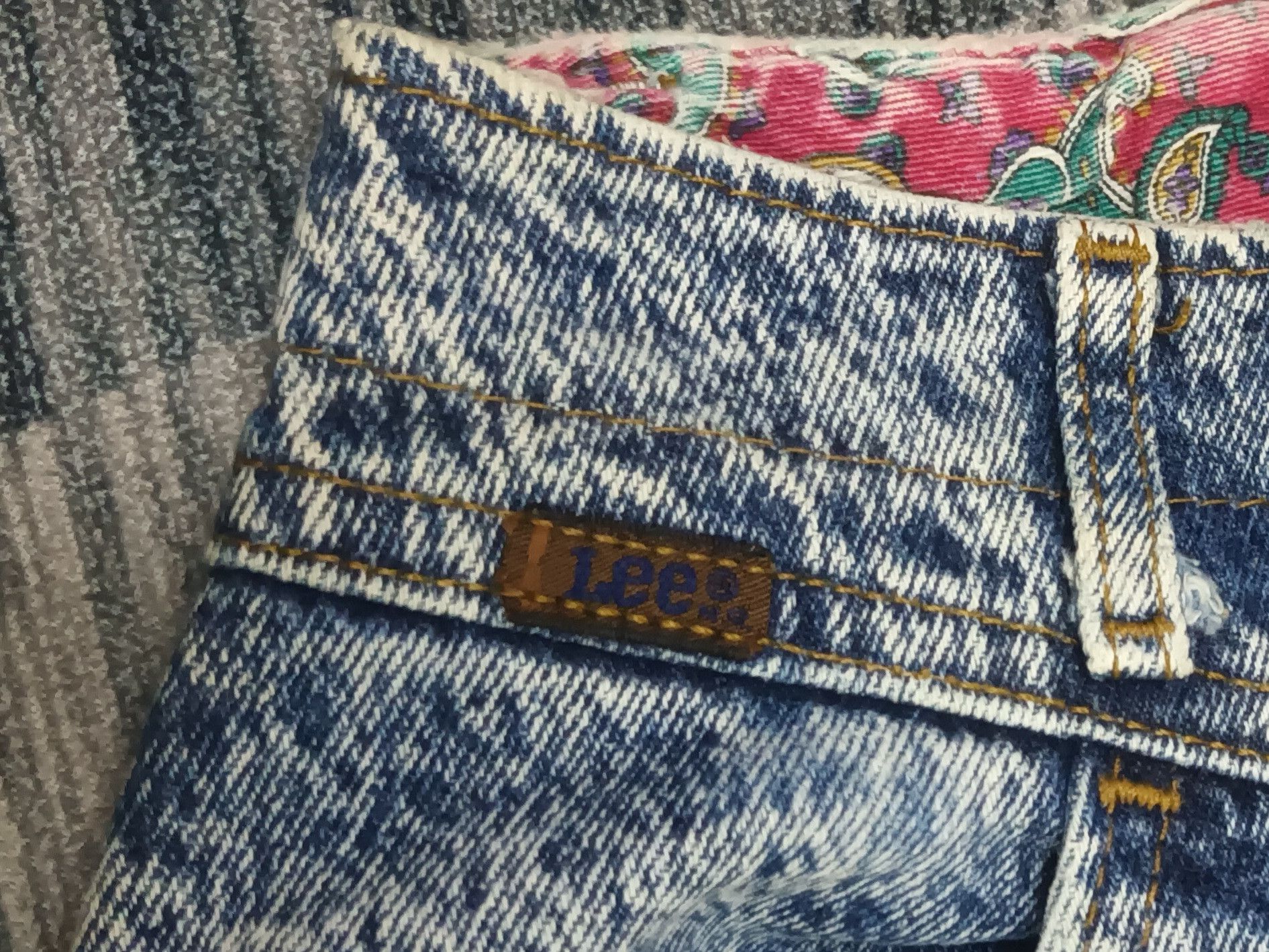 Lee 🔥 LEE ACID WASH DENIM PANTS MADE IN USA 🔥 Size 25" / US 0 / IT 36 - 3 Thumbnail