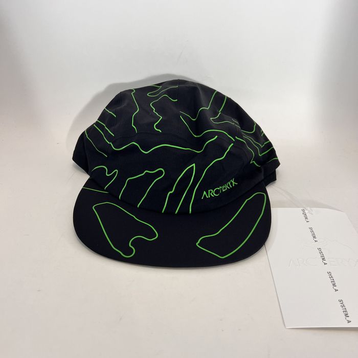 Arc'Teryx Arc'teryx System_A Paltz Print Cap Hat Black Green S-M