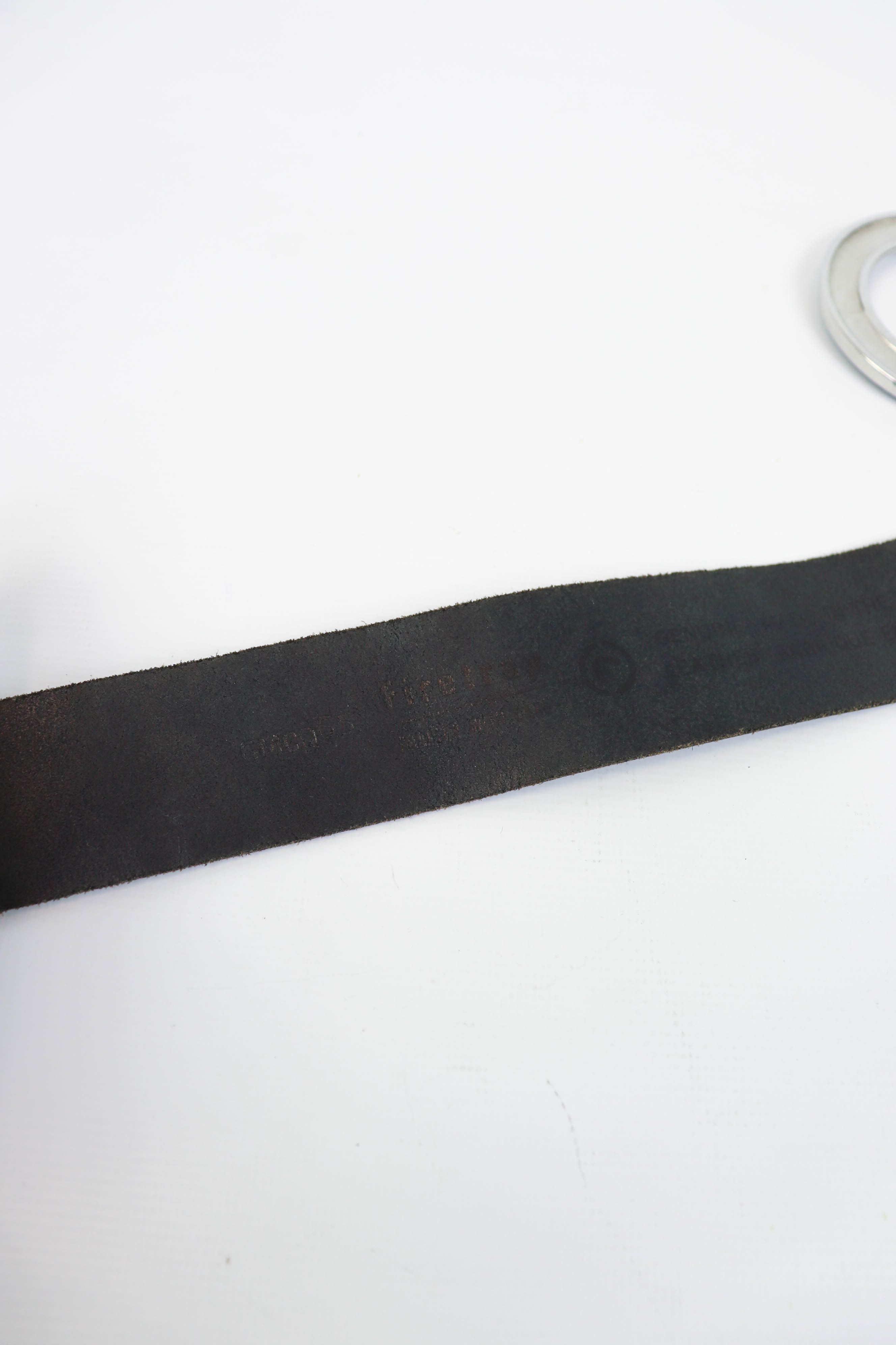 Firetrap Firetrap Handcuffs Buckle UK Made Black Leather Waist Belt Size ONE SIZE - 5 Thumbnail